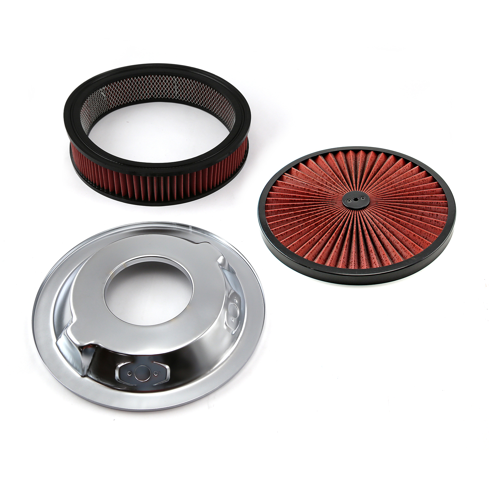 Speedmaster® PCE104.1026.02 14" x 3" Washable Element Extreme Top w/Black Ring Dropped Base Air Cleaner Kit