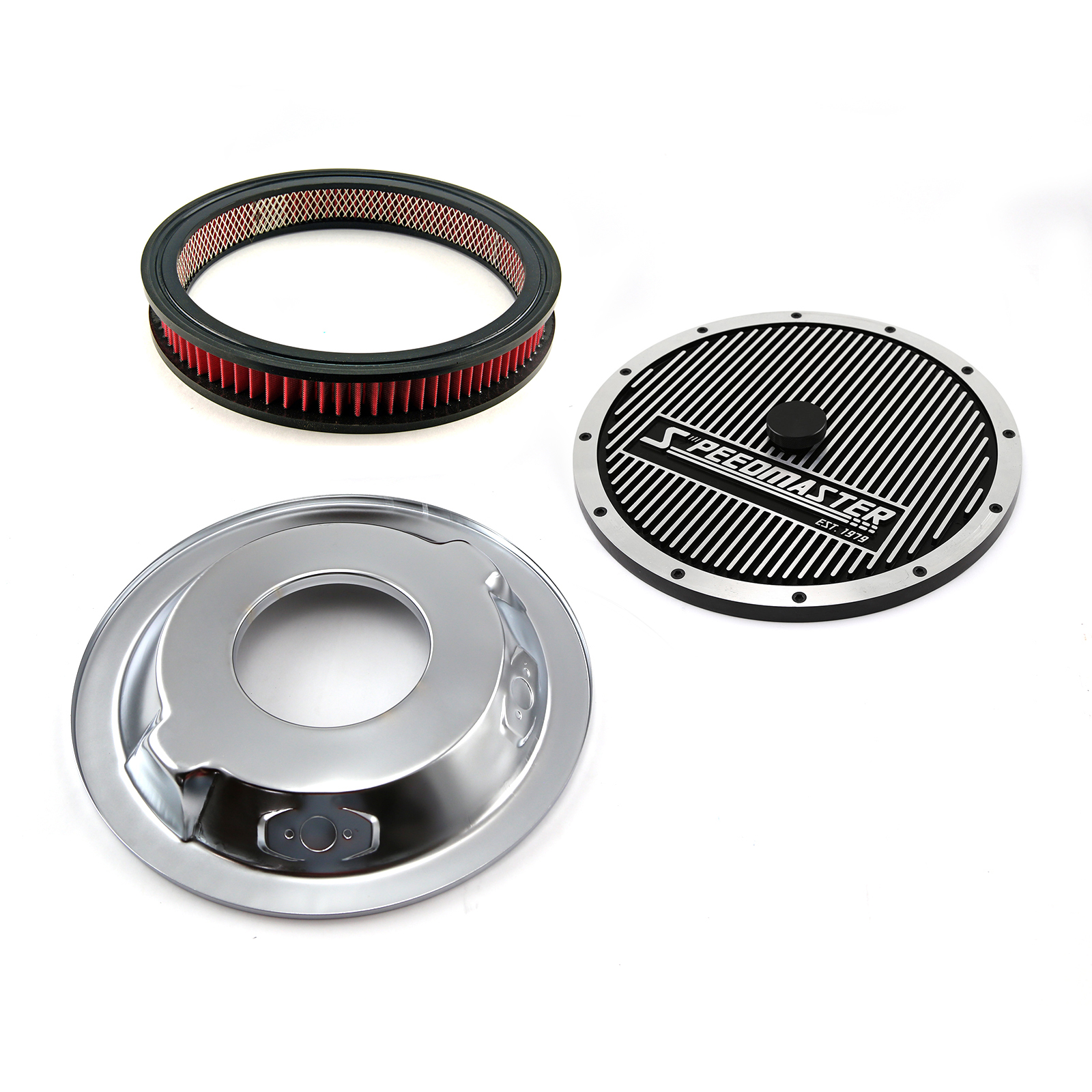 Speedmaster® PCE104.1032.01 14" x 2" Washable Element Elite Top Dropped Base Air Cleaner Kit