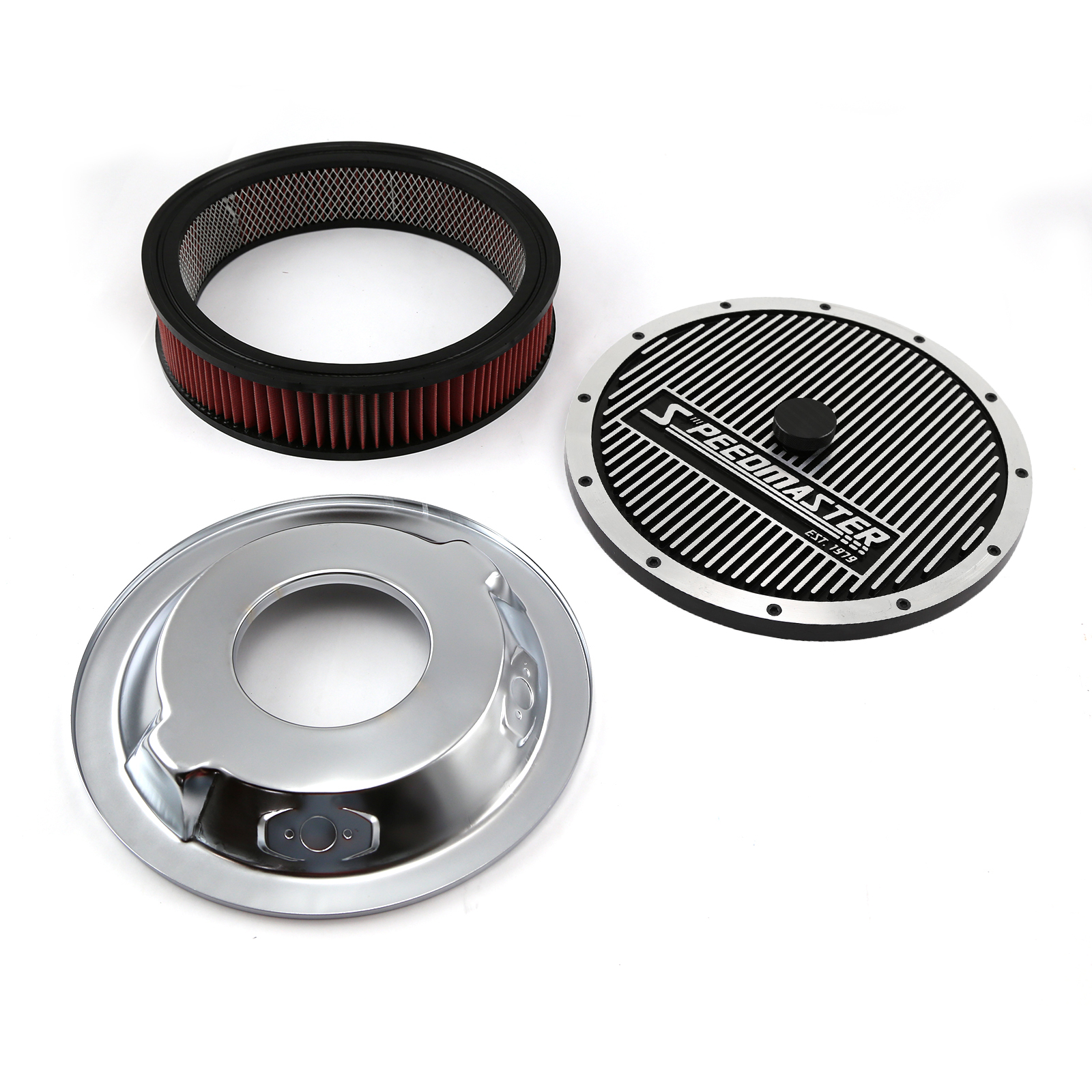 Speedmaster® PCE104.1032.02 14" x 3" Washable Element Elite Top Dropped Base Air Cleaner Kit