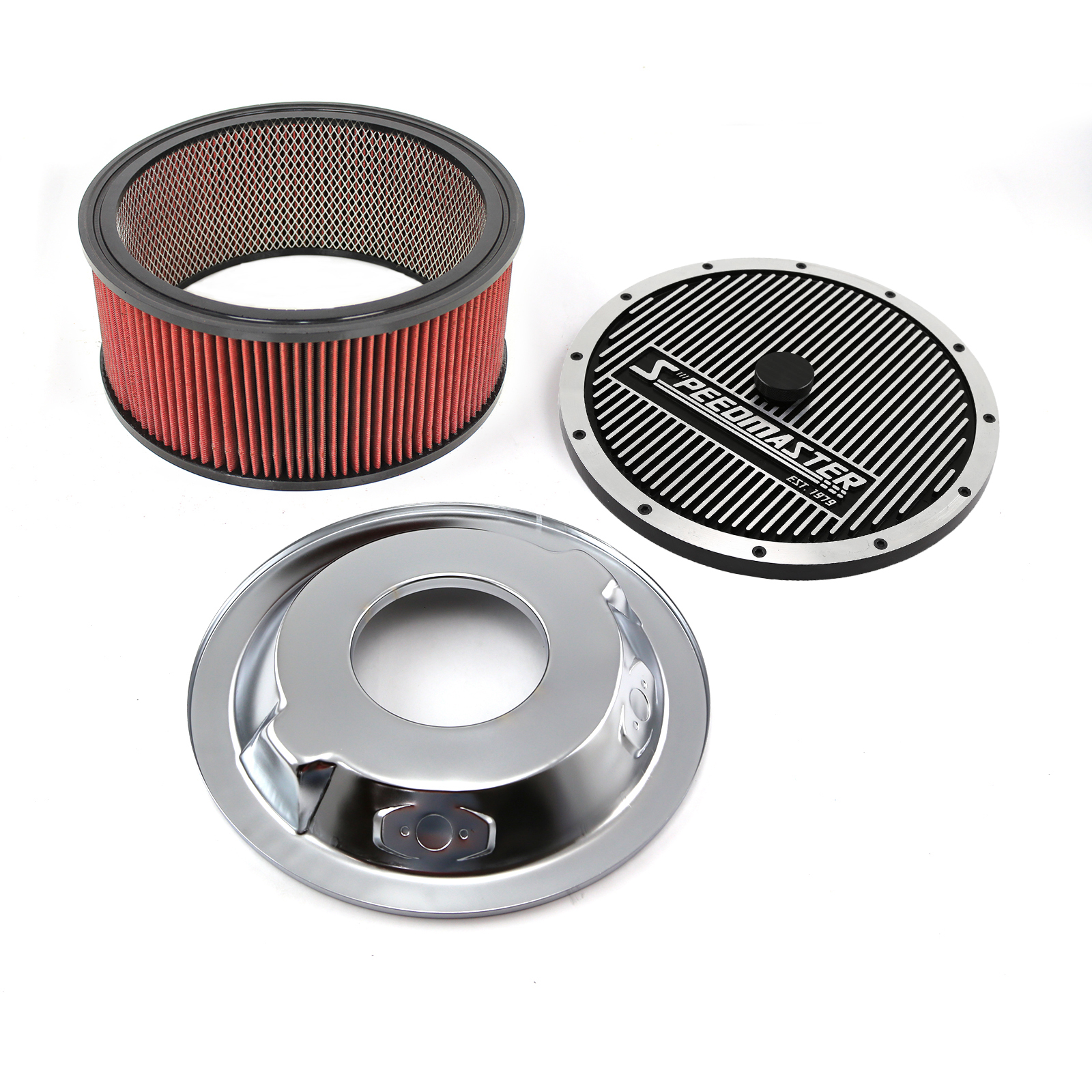 Speedmaster® PCE104.1032.04 14" x 6" Washable Element Elite Top Dropped Base Air Cleaner Kit