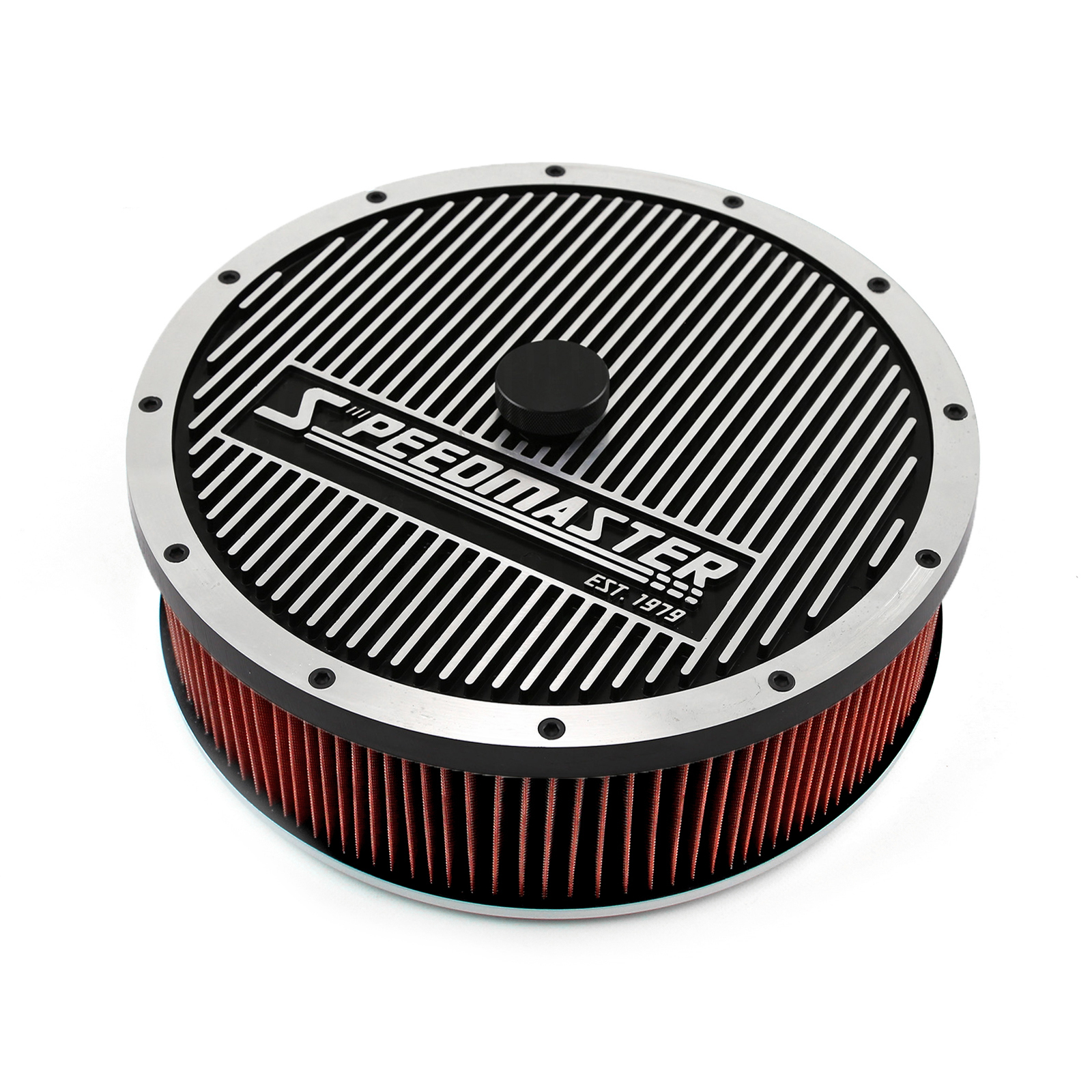 Speedmaster® PCE104.1038.03 14" x 4" Washable Element Elite Top Flat Base Air Cleaner Kit