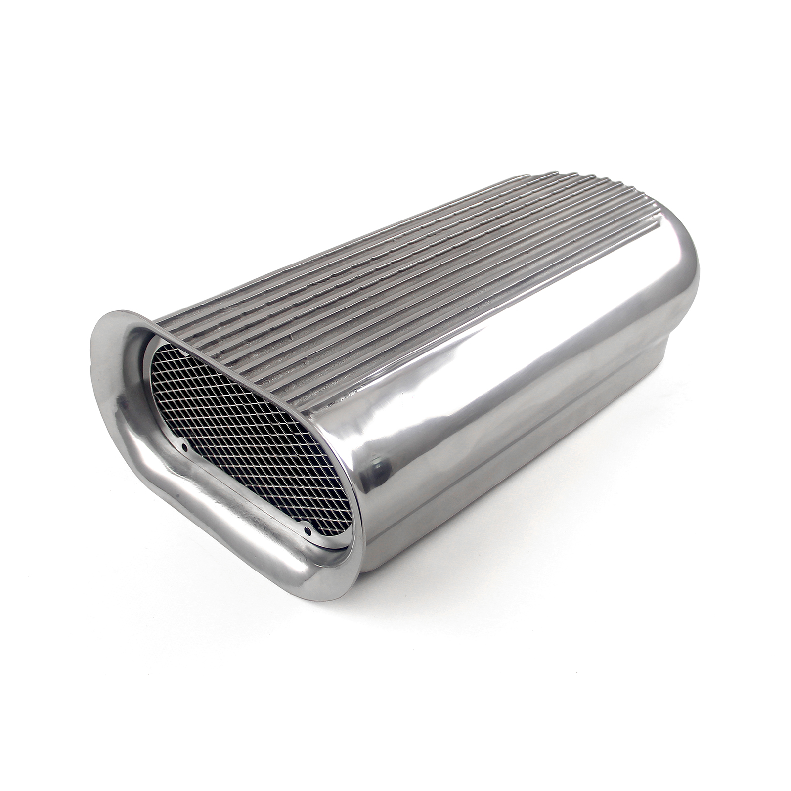 Speedmaster® PCE106.1002 Polished Aluminum Dual Carburetor Hilborn Style Hood Scoop