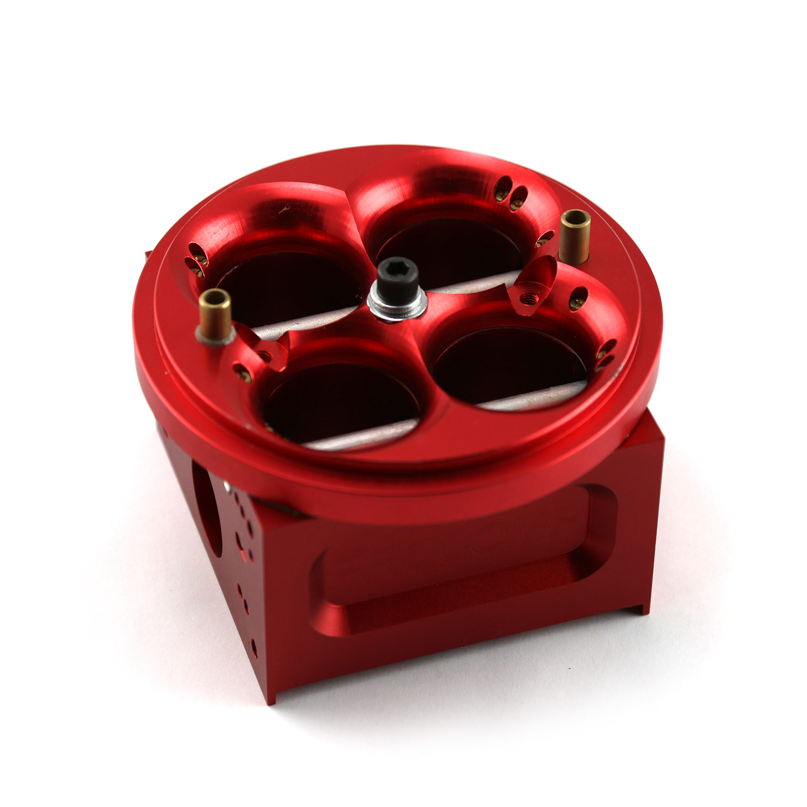 Speedmaster® PCE116.1006.01 4 Barrel Billet Aluminum Carburetor Main Body - 4150 Double Pumper [Red]