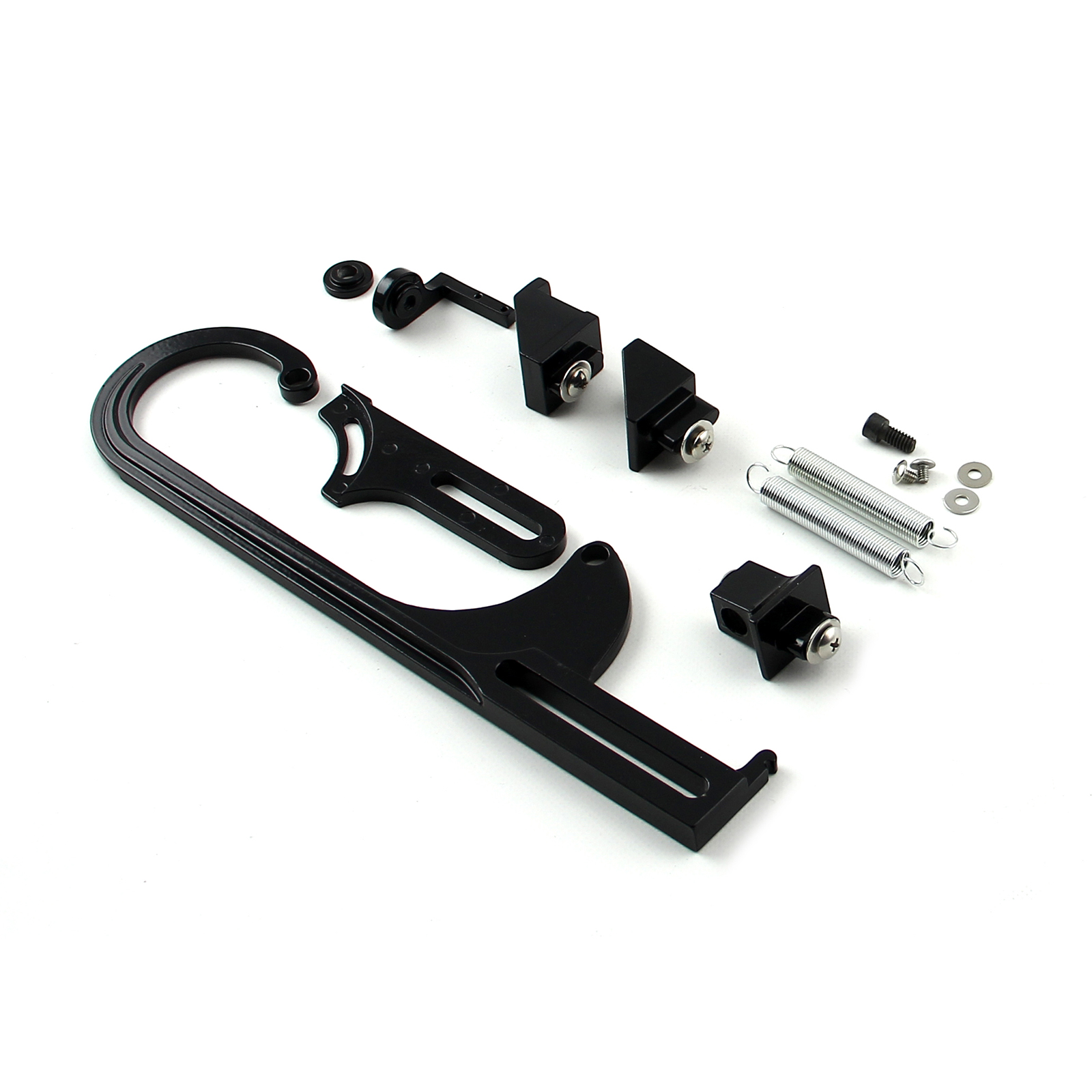 Speedmaster® PCE124.1007.01 Carburetor Throttle Cable Bracket Kit - Black w/ Return Springs and Mount