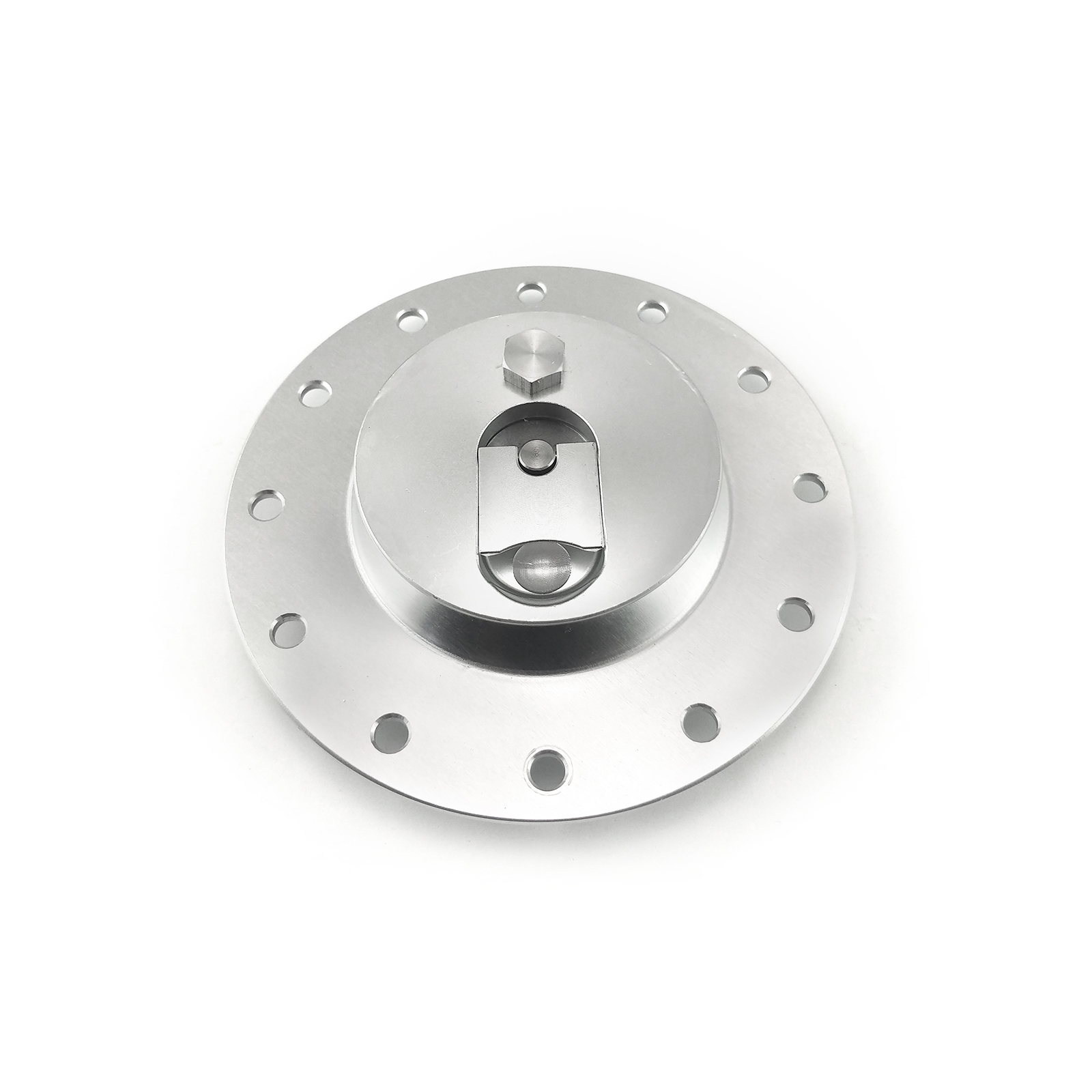 Speedmaster® PCE128.1004 Billet Aluminum Fuel Cell Tank Flush Mount 12 Bolt Filler Cap