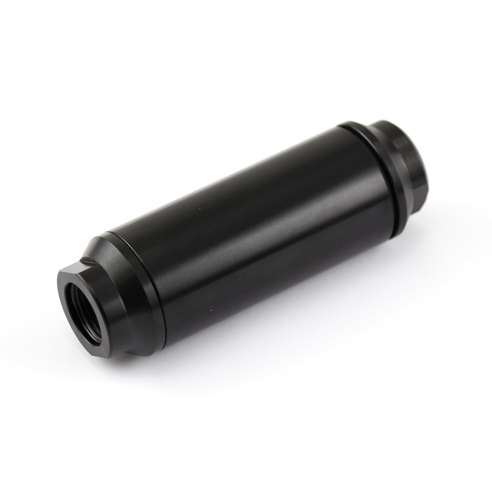 Speedmaster® PCE132.1014 Inline Billet Aluminum Black Anodized Fuel Filter -10 AN Female