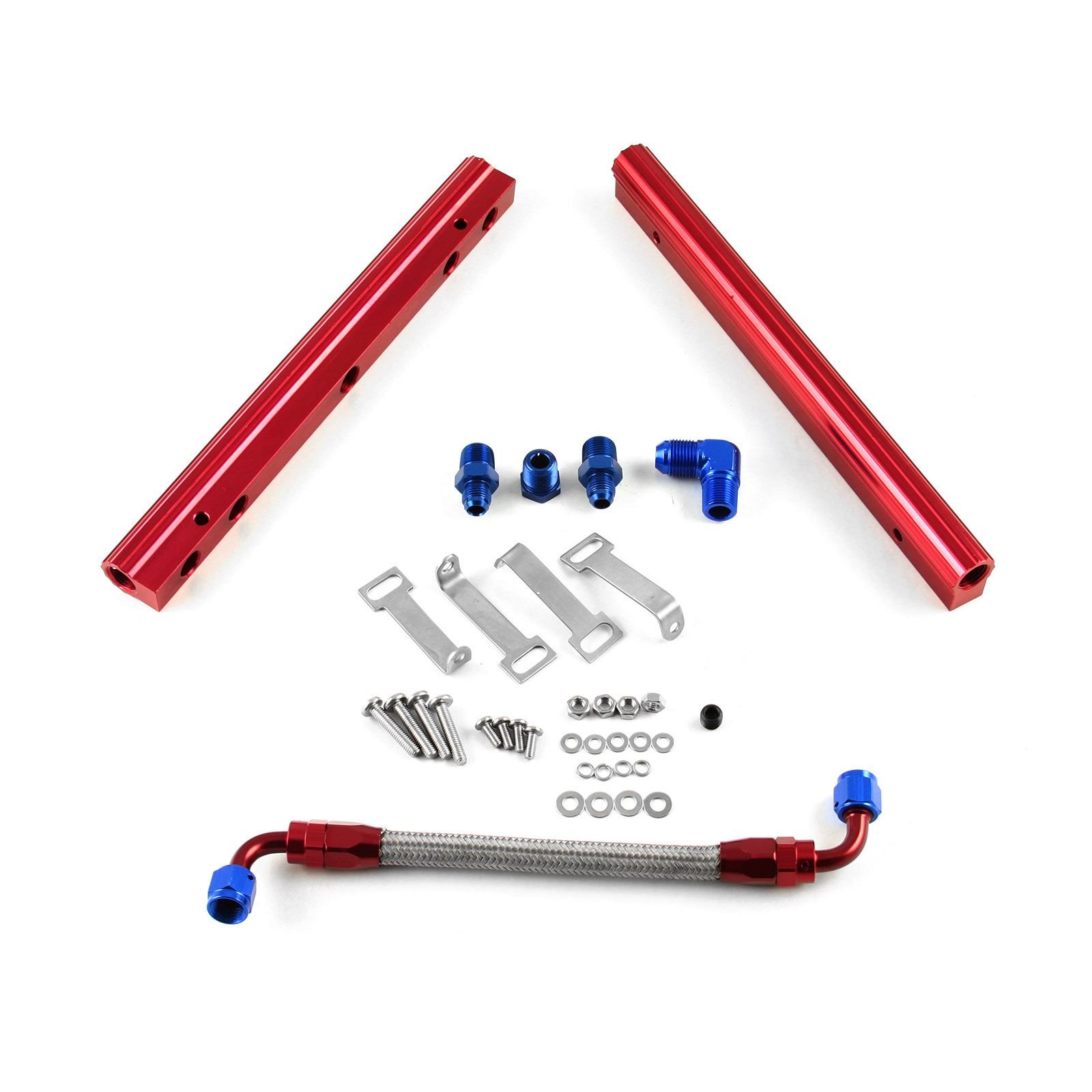 Speedmaster® PCE137.1004 Chevy BBC 454 Billet Aluminum Fuel Injector Rail Kit