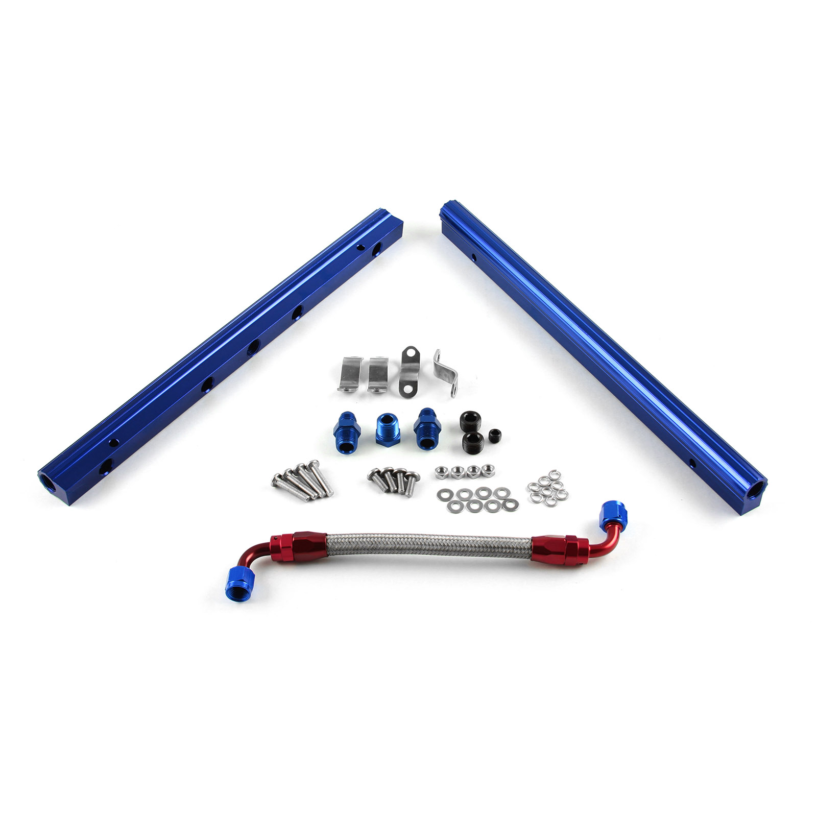 Ford SB 289 302 351 Billet Aluminum Fuel Injector Rail Kit