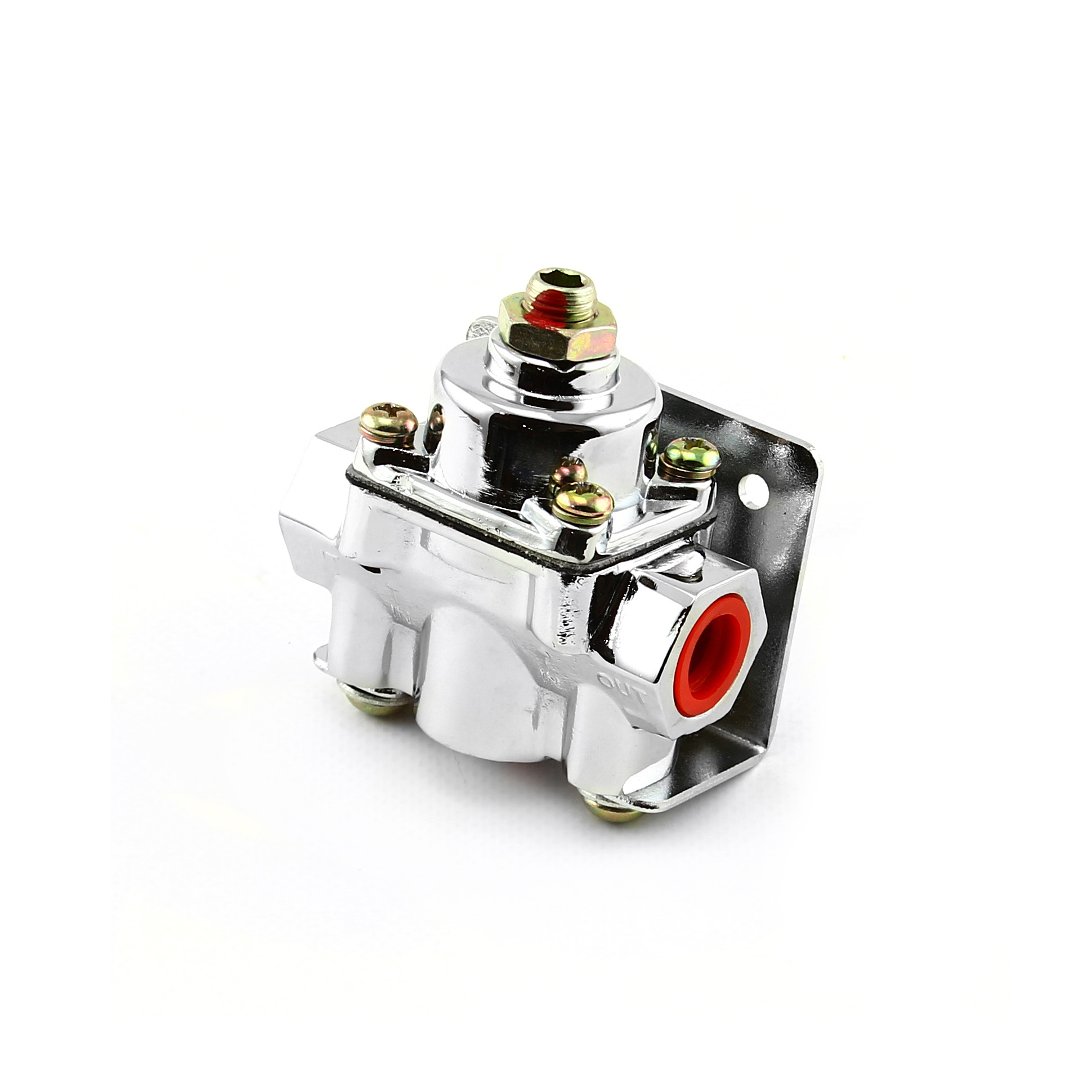 Speedmaster® PCE139.1001 4-9 psi Adjustable Universal Deadhead Fuel Pressure Regulator Chrome
