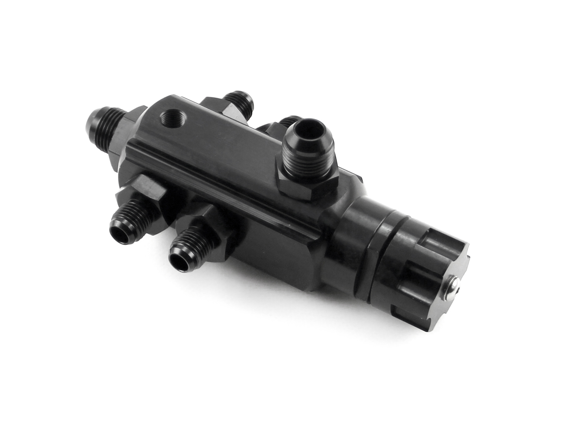 Speedmaster® PCE139.1008 4 Port Universal Billet Return Style Adjustable Fuel Pressure Regulator 2-40psi