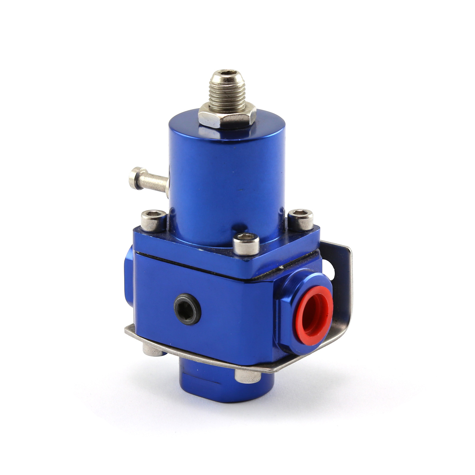 Speedmaster® PCE139.1009.02 Universal 3/8" NPT EFI Fuel Injection Pressure Regulator Blue w/ Boost Ref Port