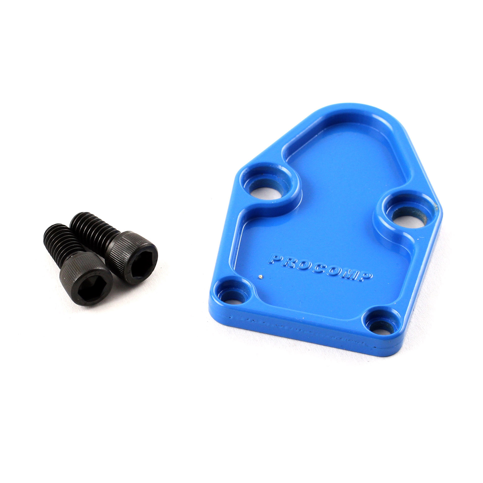 Speedmaster® PCE140.1001.03 Chevy SBC 350 Fuel Pump Block-Off Plate Blue