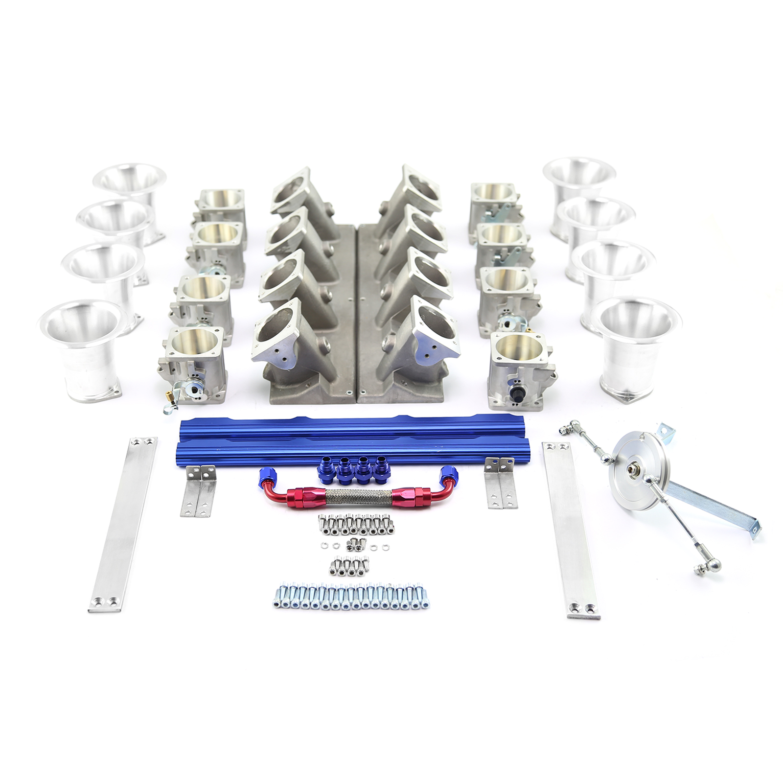 Speedmaster® PCE148.1043 Chevy GM LS7 Downdraft EFI Stack Intake Manifold System Satin