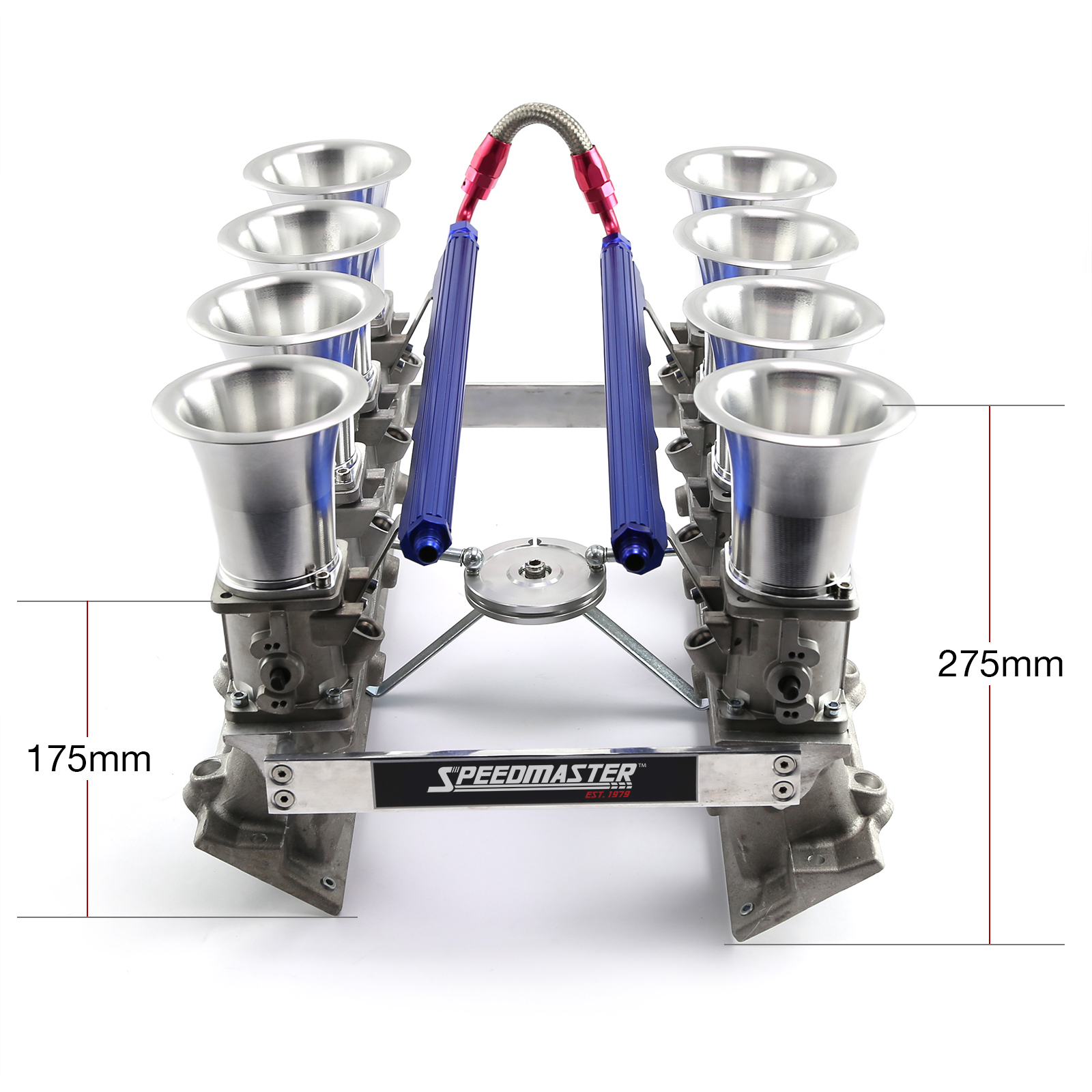 Speedmaster® PCE148.1043 Chevy GM LS7 Downdraft EFI Stack Intake Manifold System Satin