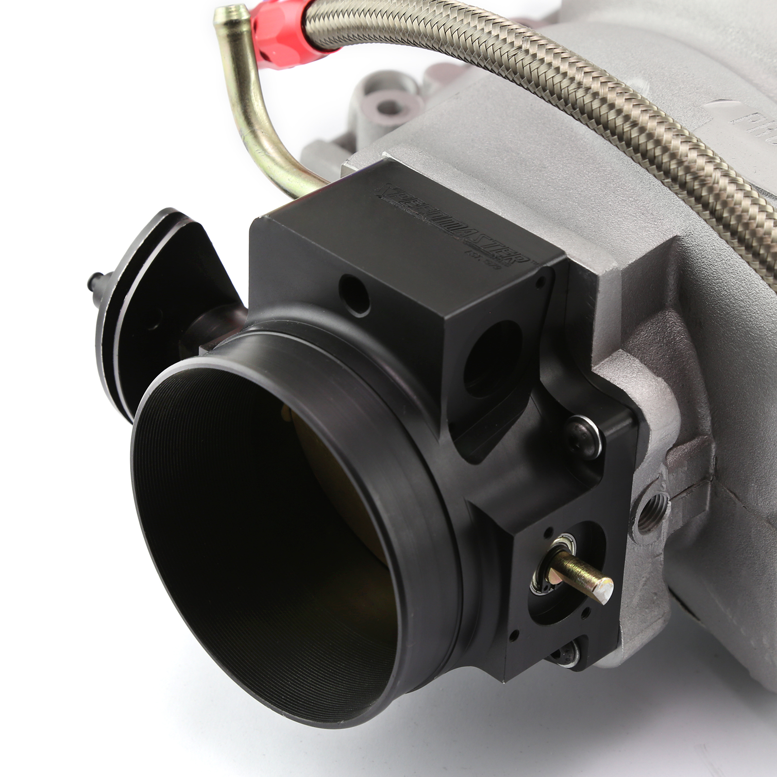 Speedmaster® PCE148.1099 Chevy LS2 Satin Aluminum Intake Manifold with 90mm Throttle Body