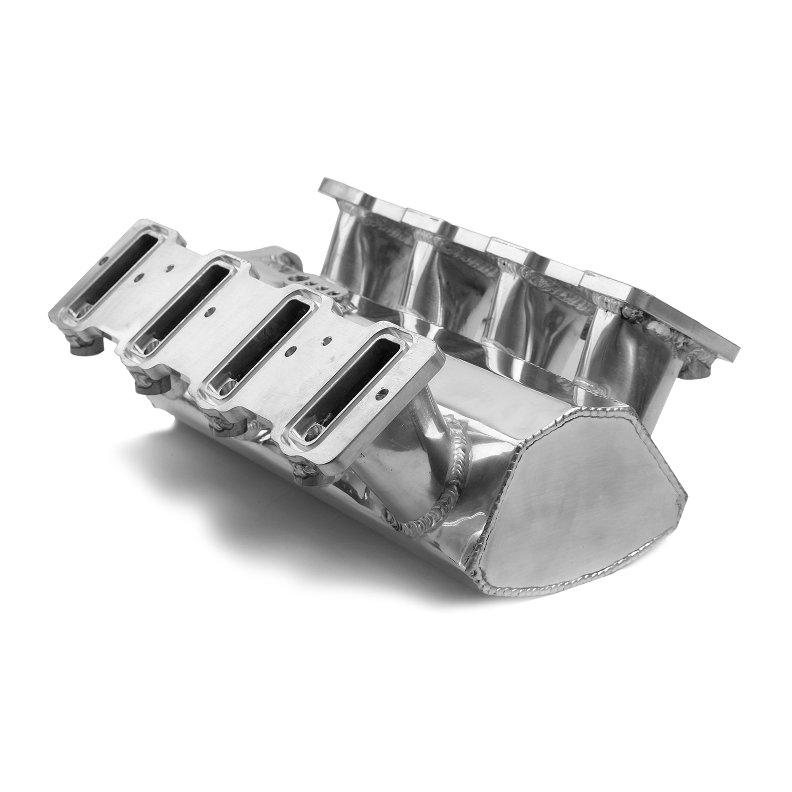 Speedmaster® PCE148.1102 Chevy GM LS1 LS2 LS6 Fabricated 102mm EFI Ram Air Intake Manifold Polished