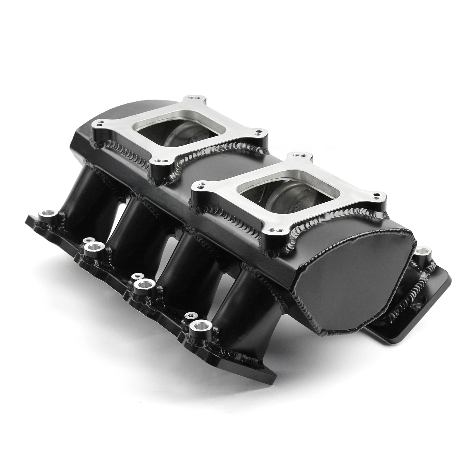Chevy GM LS7 Fabricated EFI Twin Throttle Body Intake Manifold Black