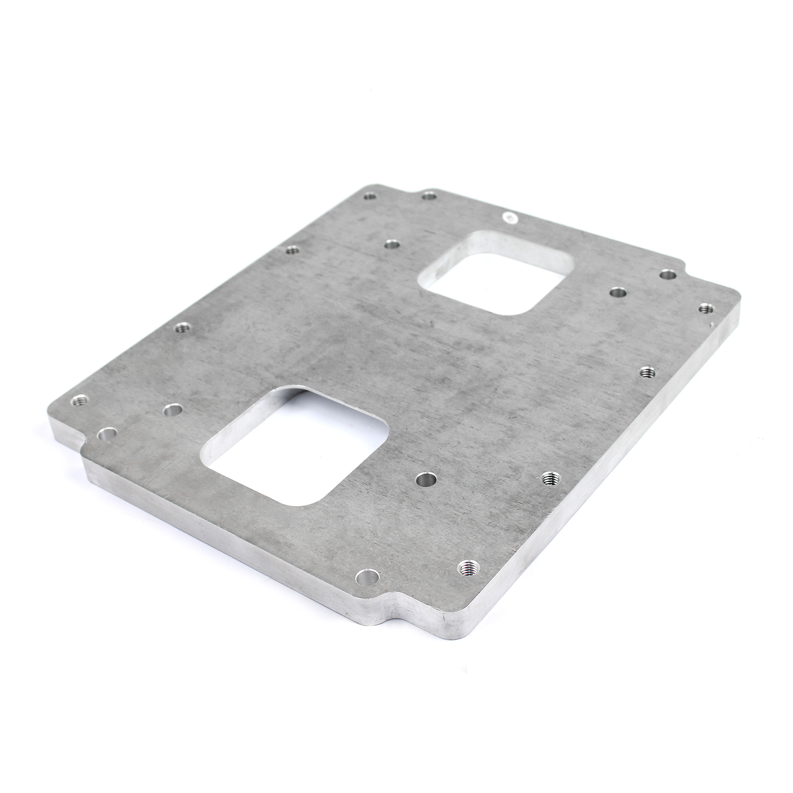 Speedmaster® PCE149.1005 Ford 351C Cleveland Twin Carburettor Manifold to 6/71 Supercharger Adapter Plate Only
