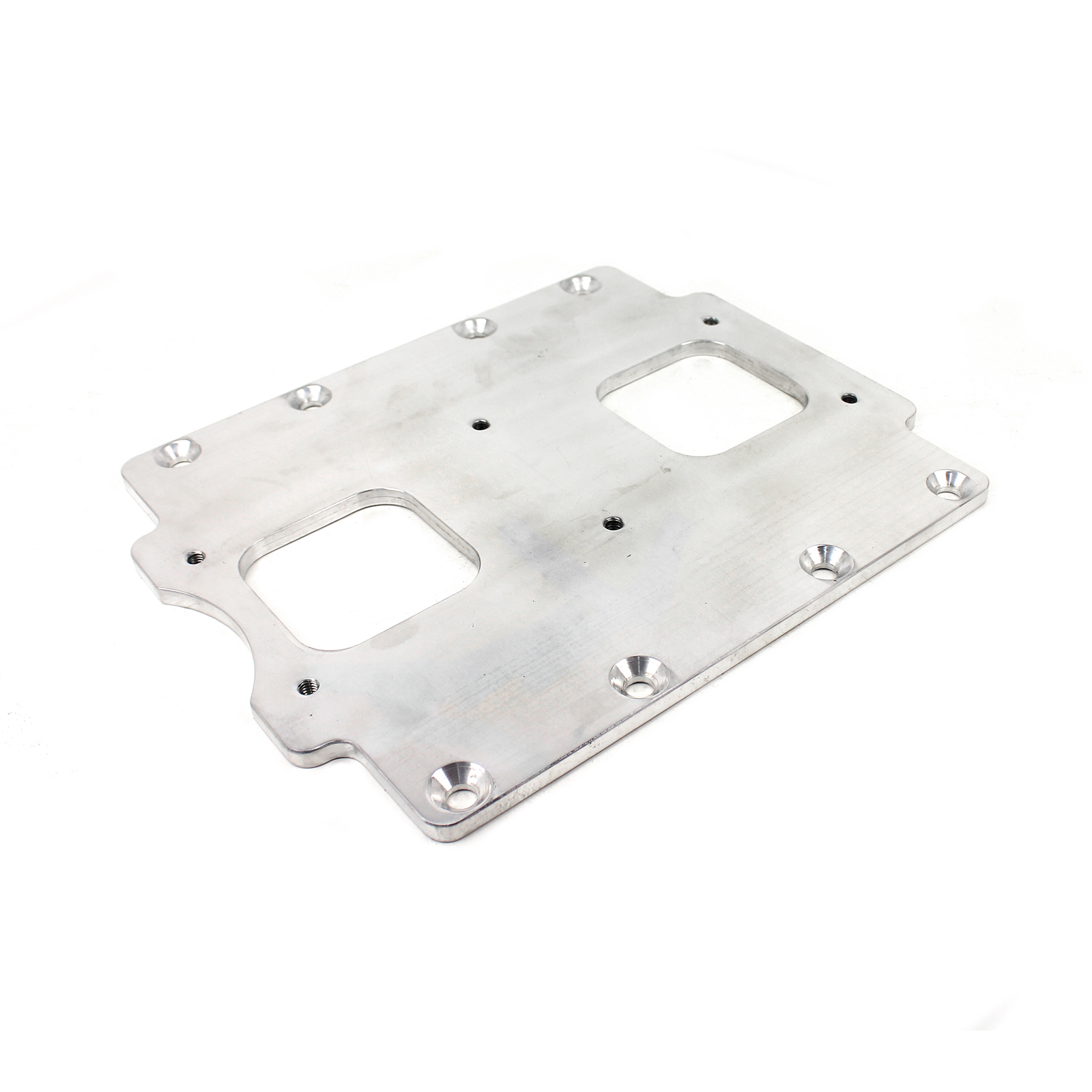 Speedmaster® PCE149.1008 Universal Supercharger Intake Manifold 6/71 to Twin Carburetor Adapter Plate