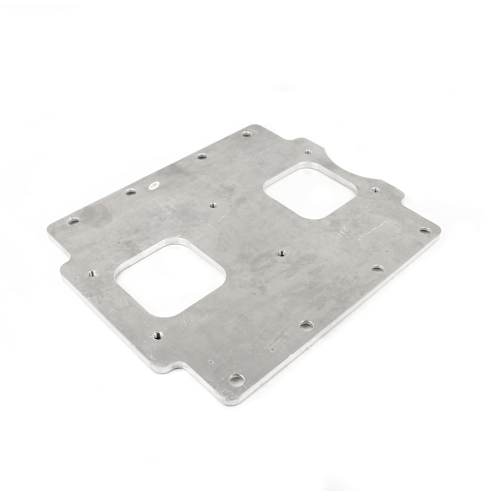 Speedmaster® PCE149.1008 Universal Supercharger Intake Manifold 6/71 to Twin Carburetor Adapter Plate