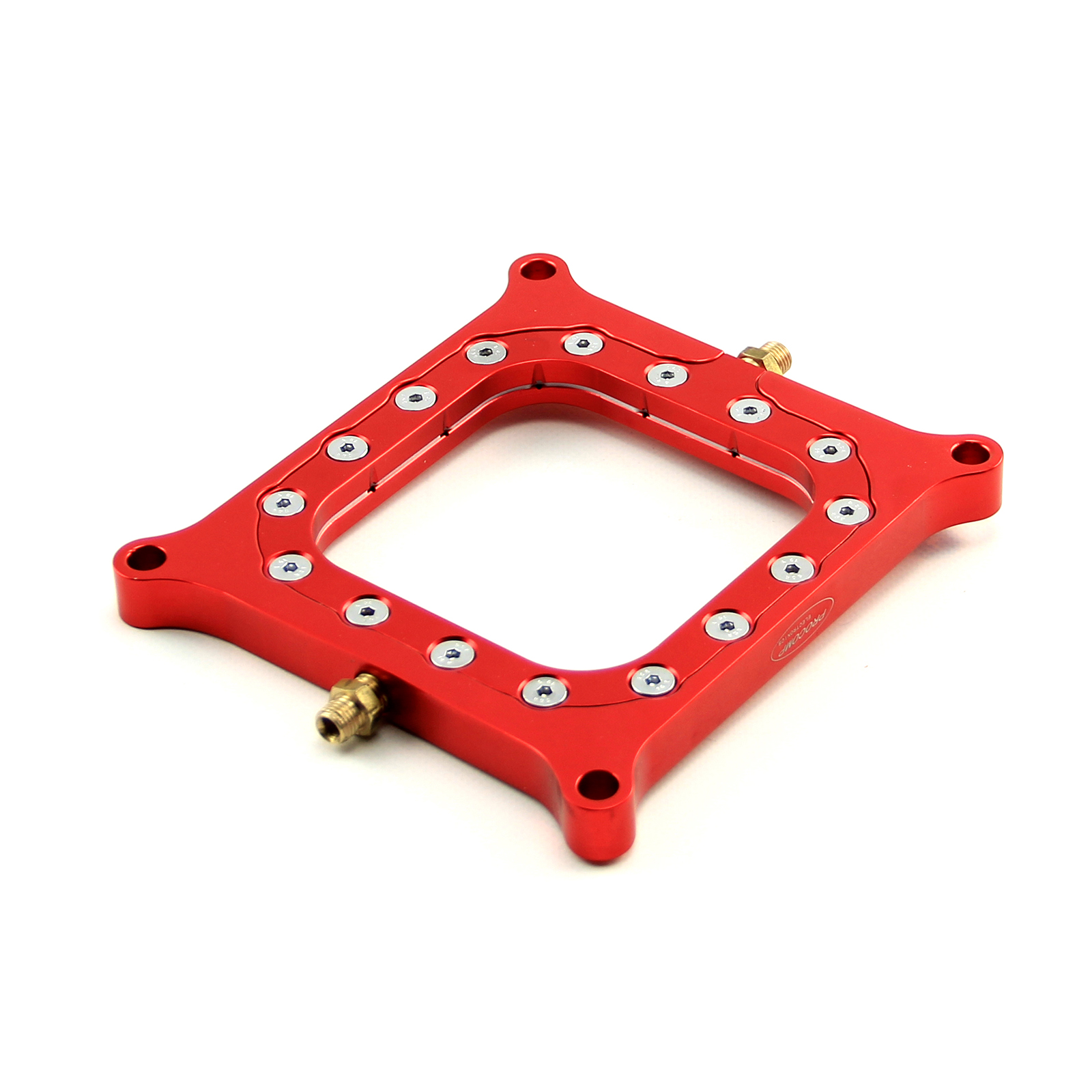 Nitrous Oxide 0.500 Red Billet Square Bore PerimeterInjection Spacer Plate