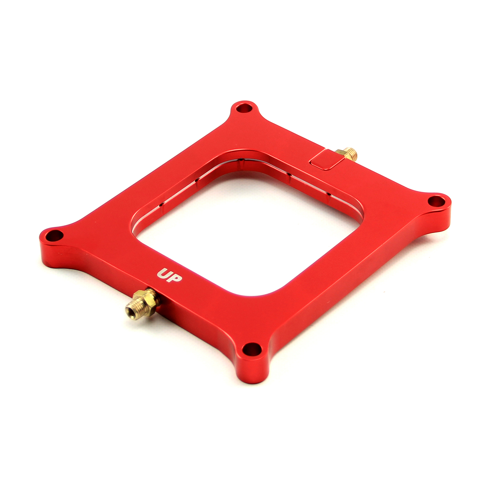 Speedmaster® PCE151.1002 Nitrous Oxide 0.500 Red Billet Square Bore PerimeterInjection Spacer Plate
