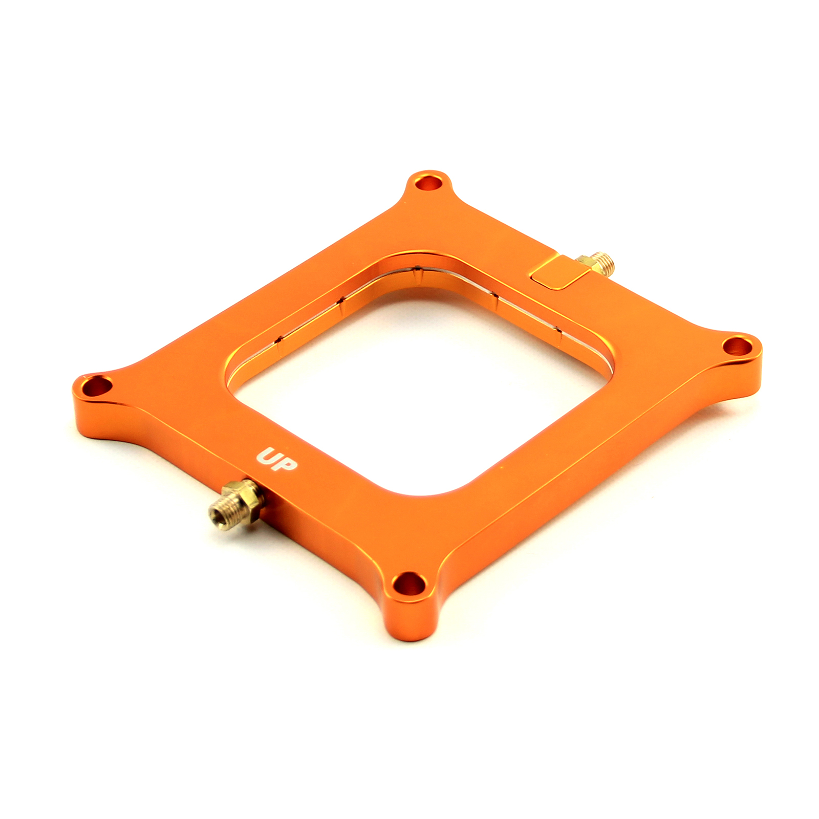 Speedmaster® PCE151.1003 Nitrous Oxide 0.500 Yellow Billet Square Bore Perimeter Injection Spacer Plate