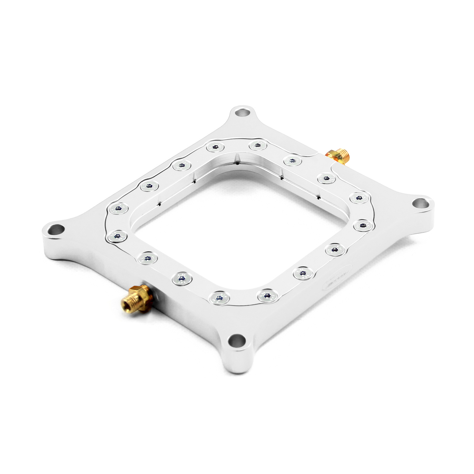 Speedmaster® PCE151.1002.02 Nitrous Oxide 0.500 Polished Billet Square Bore Perimeter Injection Spacer Plate