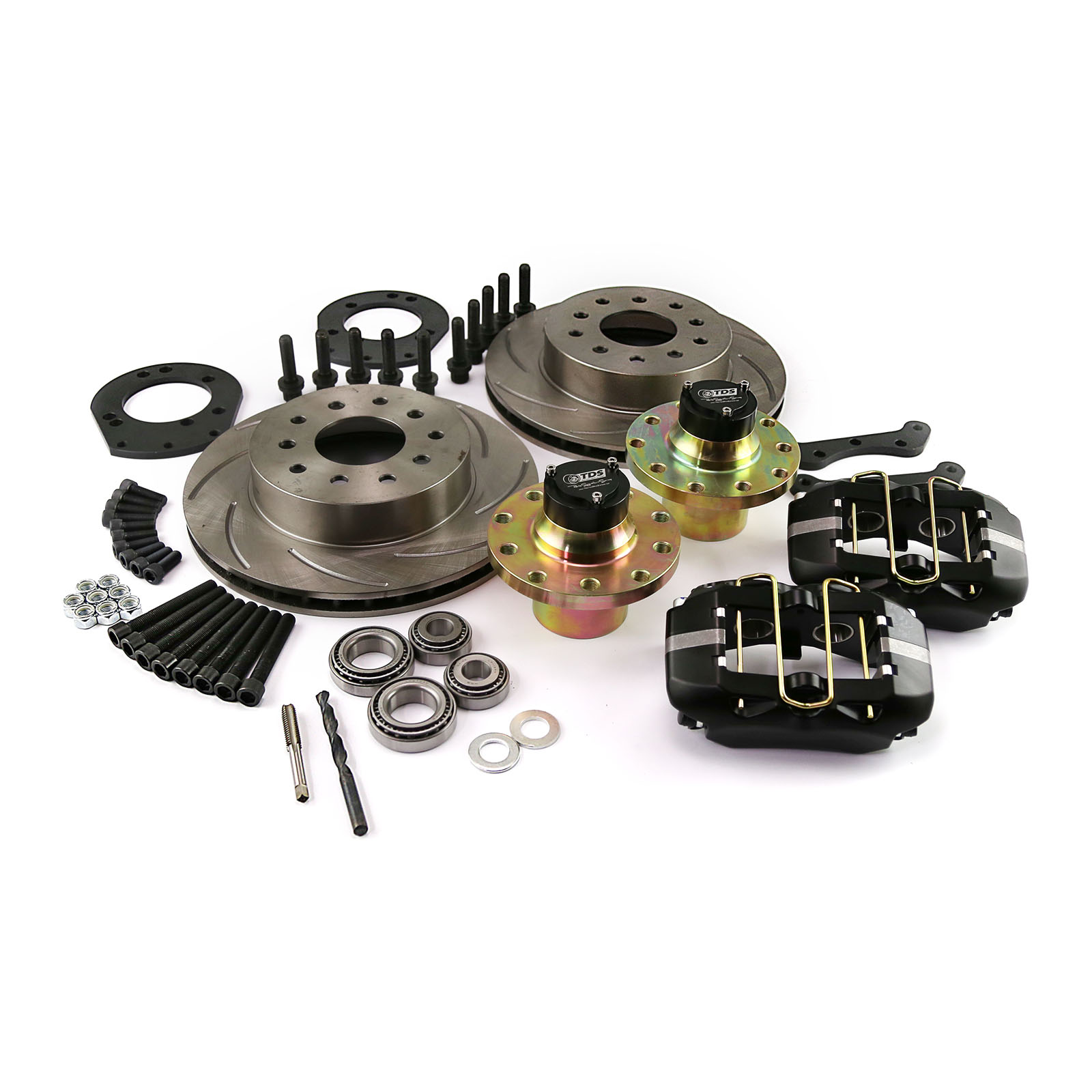 Speedmaster® PCE164.1021.02 Ford Mustang 1965 - 1969 Front Disc Brake Conversion Upgrade Kit Billet 4 Piston