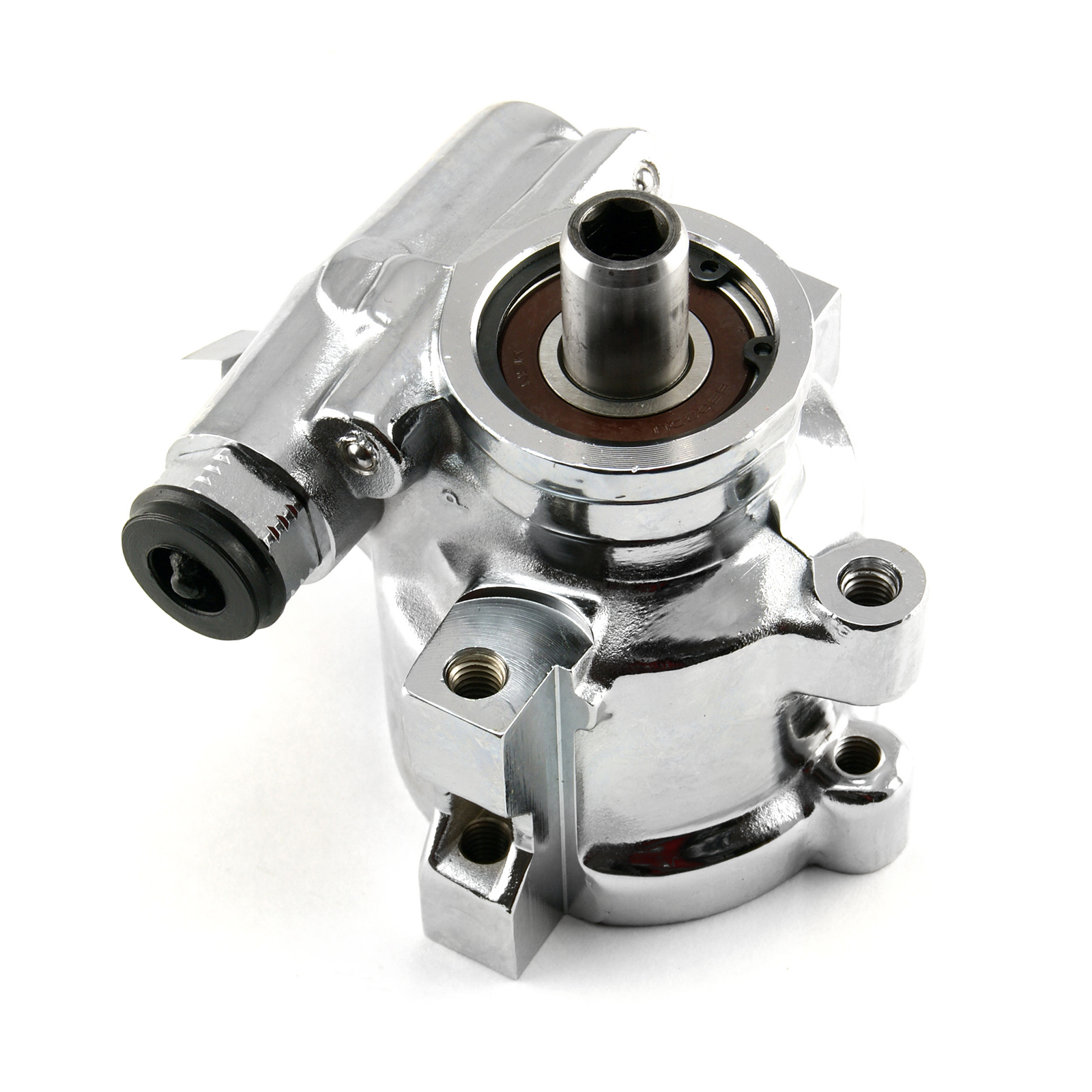 Speedmaster® PCE172.1003.01 Chevy Gm 1980-01 Saginaw Tc Type 2 Remote Reservoir Power Steering Pump Chrome