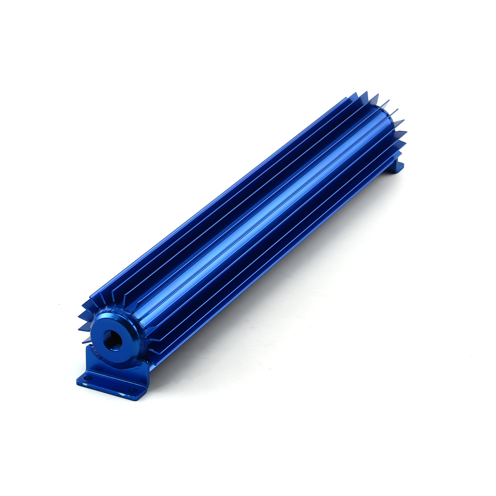 Speedmaster® PCE186.1009 18" Blue Anodized Single Pass Transmission Oil Cooler With Fittings