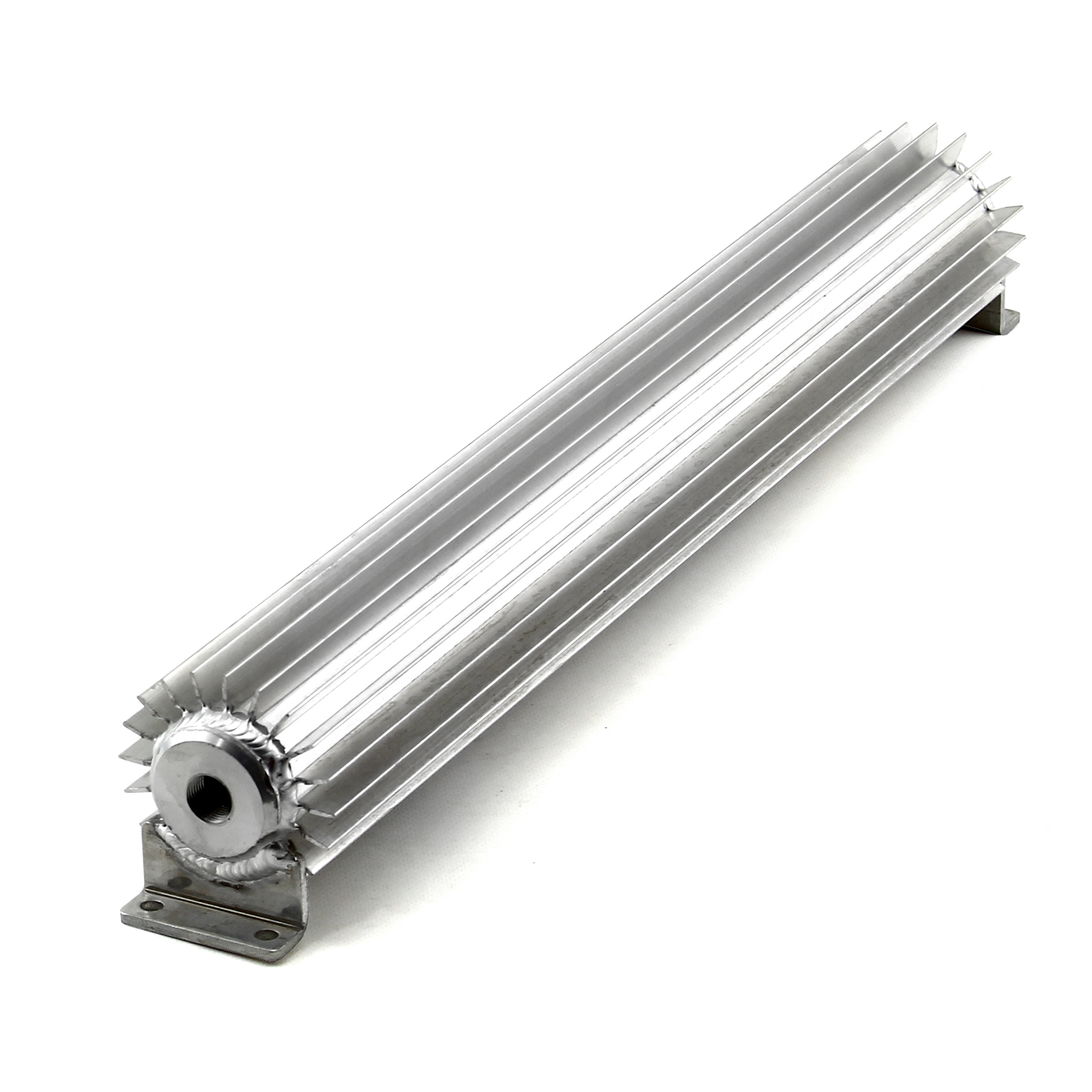 Speedmaster® PCE186.1010 20" Silver Anodized Single Pass Transmission Oil Cooler With Fittings