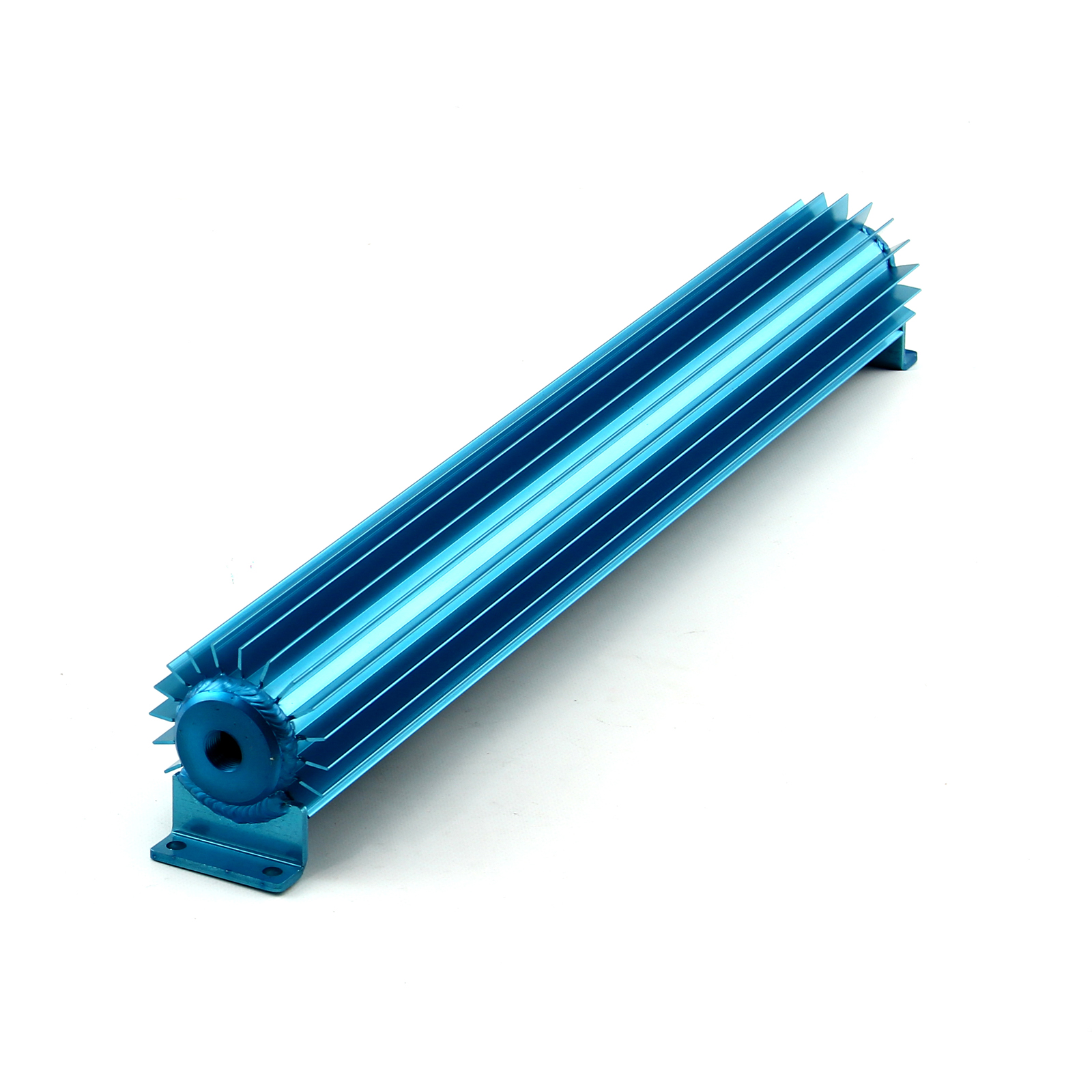 Speedmaster® PCE186.1012 20" Blue Anodized Single Pass Transmission Oil Cooler With Fittings