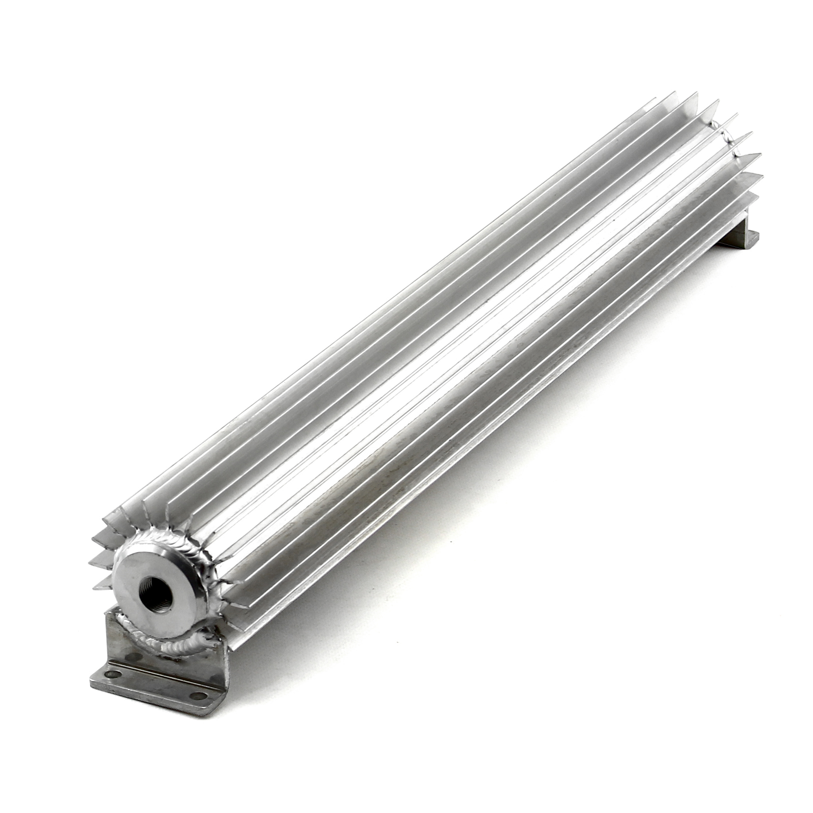 Speedmaster® PCE186.1013 22" Silver Anodized Single Pass Transmission Oil Cooler With Fittings