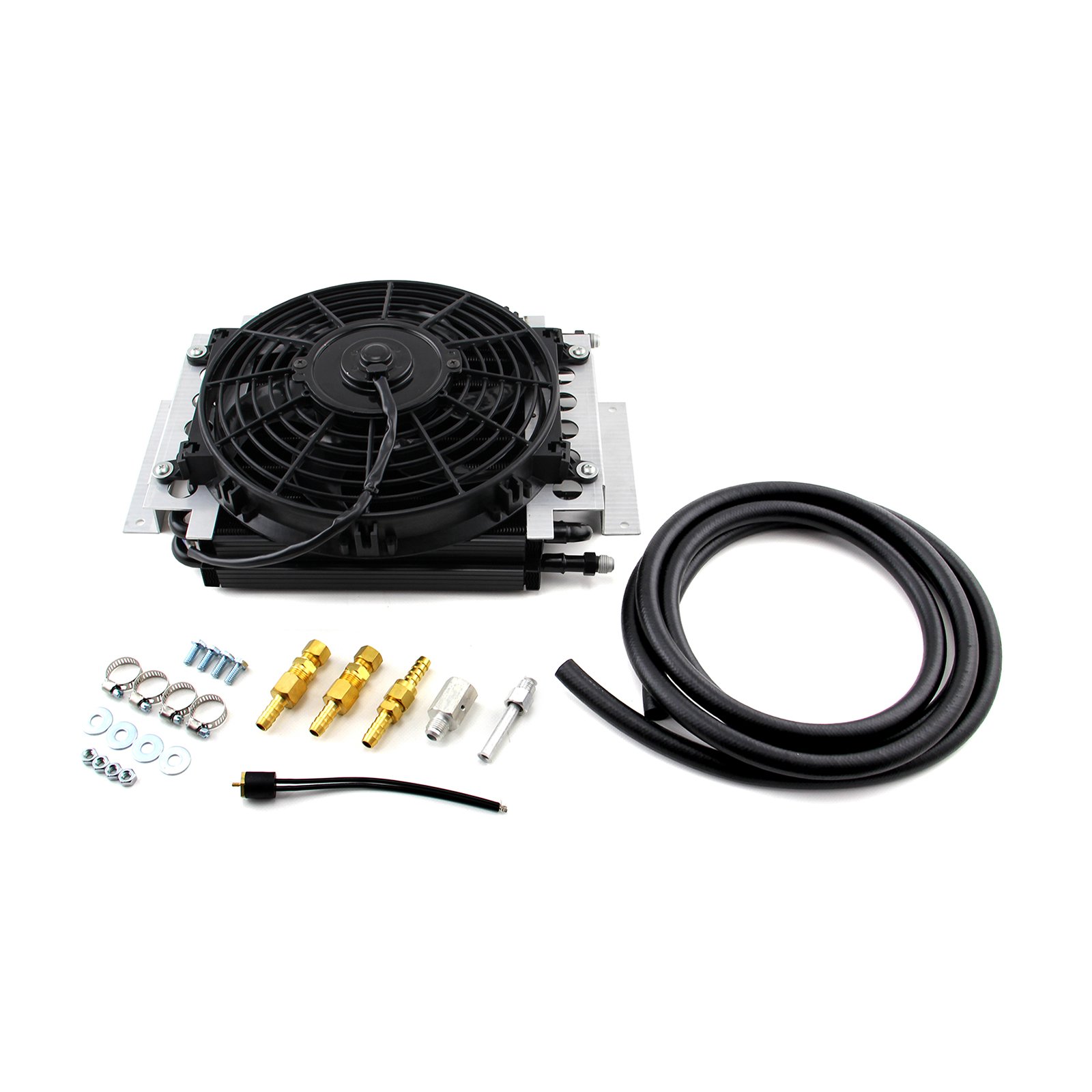Speedmaster® PCE187.1001 Remote 16 Pass Transmission Oil Cooler & Fan Kit w/Acc