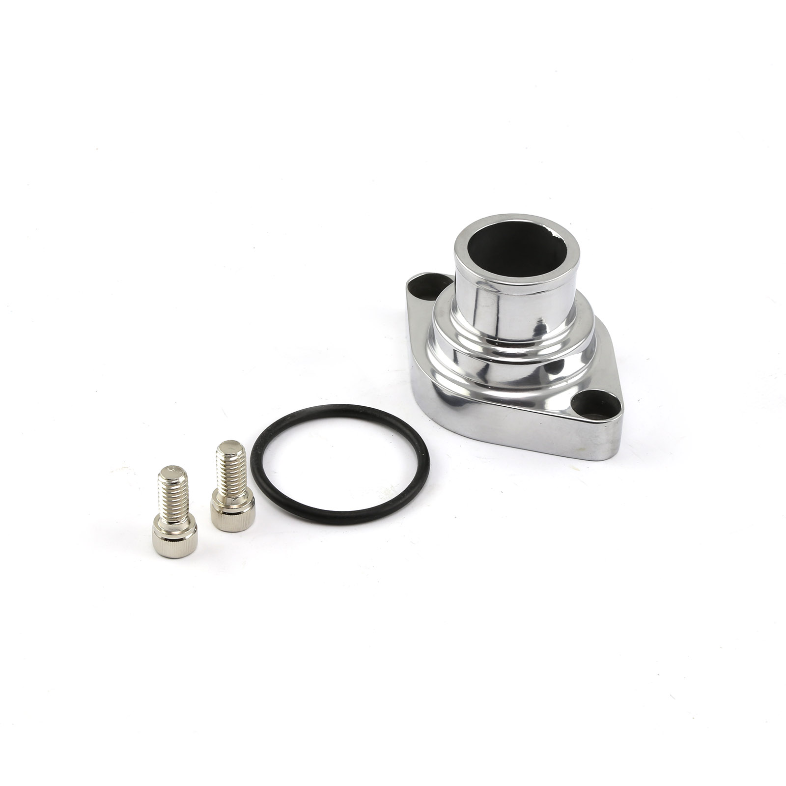 Speedmaster® PCE191.1004 Chevy SBC 350 Straight Up Aluminum Thermostat Housing Water Neck Polished