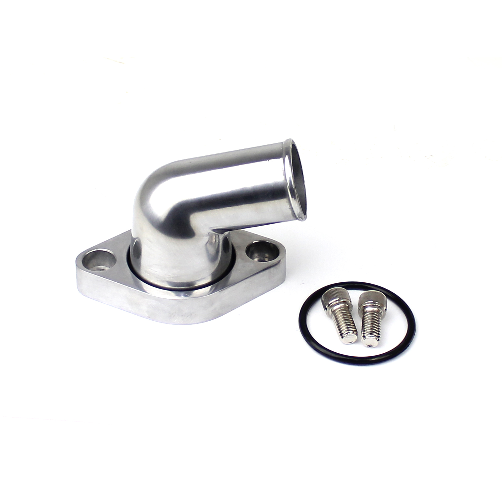 Speedmaster® PCE191.1010 Chevy SBC 350 15 Degree Swivel Aluminum Thermostat Housing Water Neck Polished