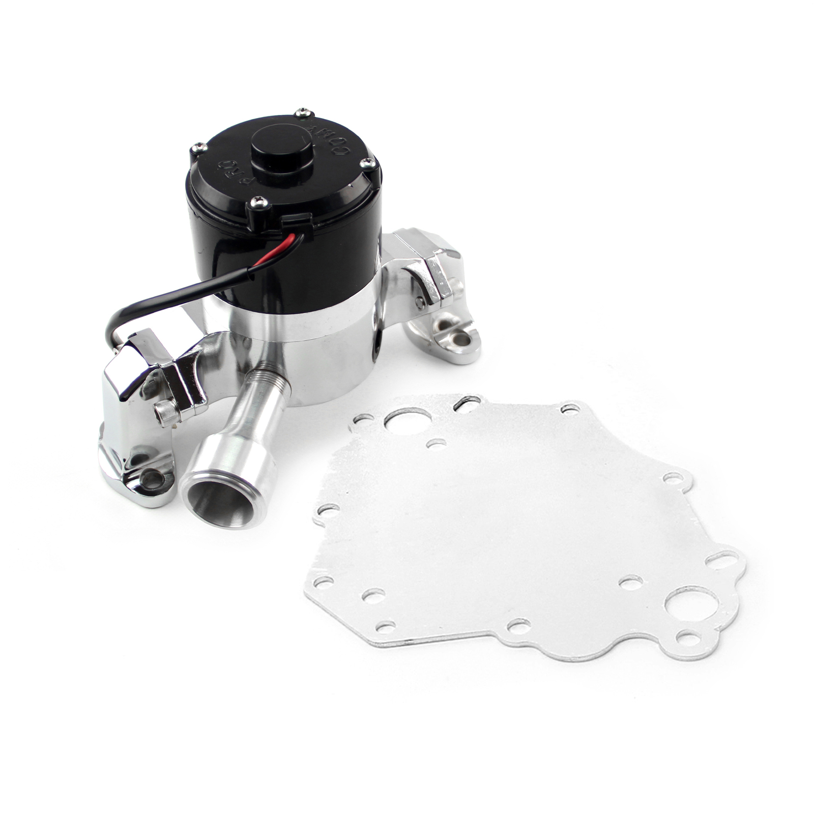 Ford SB 289 302 351 Windsor 351C Cleveland 35+ Gpm Electric Water Pump [Chrome]