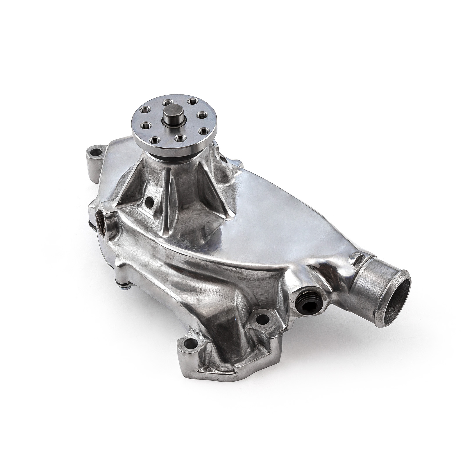 Chevy BBC 454 High Volume Aluminum Short Water Pump Polished