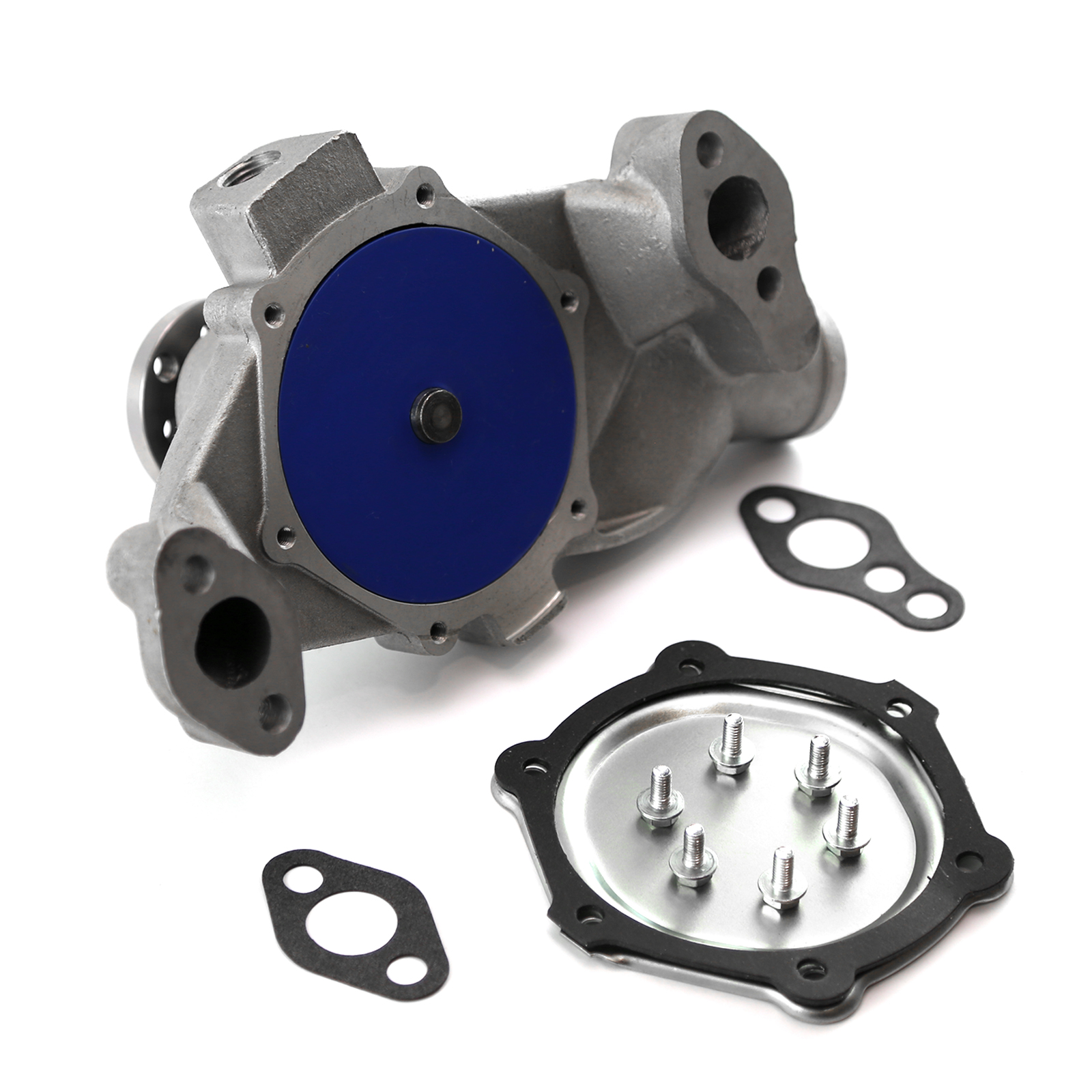 Speedmaster® PCE195.1107 Chevy SBC 350 HV Straight Impeller Aluminum Short Water Pump Satin