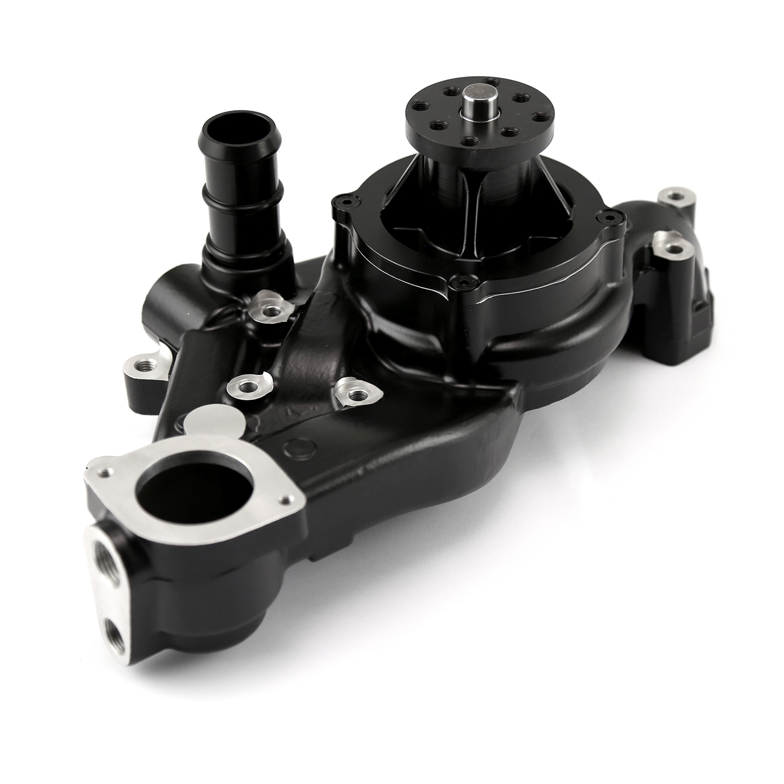 Speedmaster® PCE195.1112.02 Chevy GM LS High Volume Two-piece Billet Aluminum Water Pump [Black]
