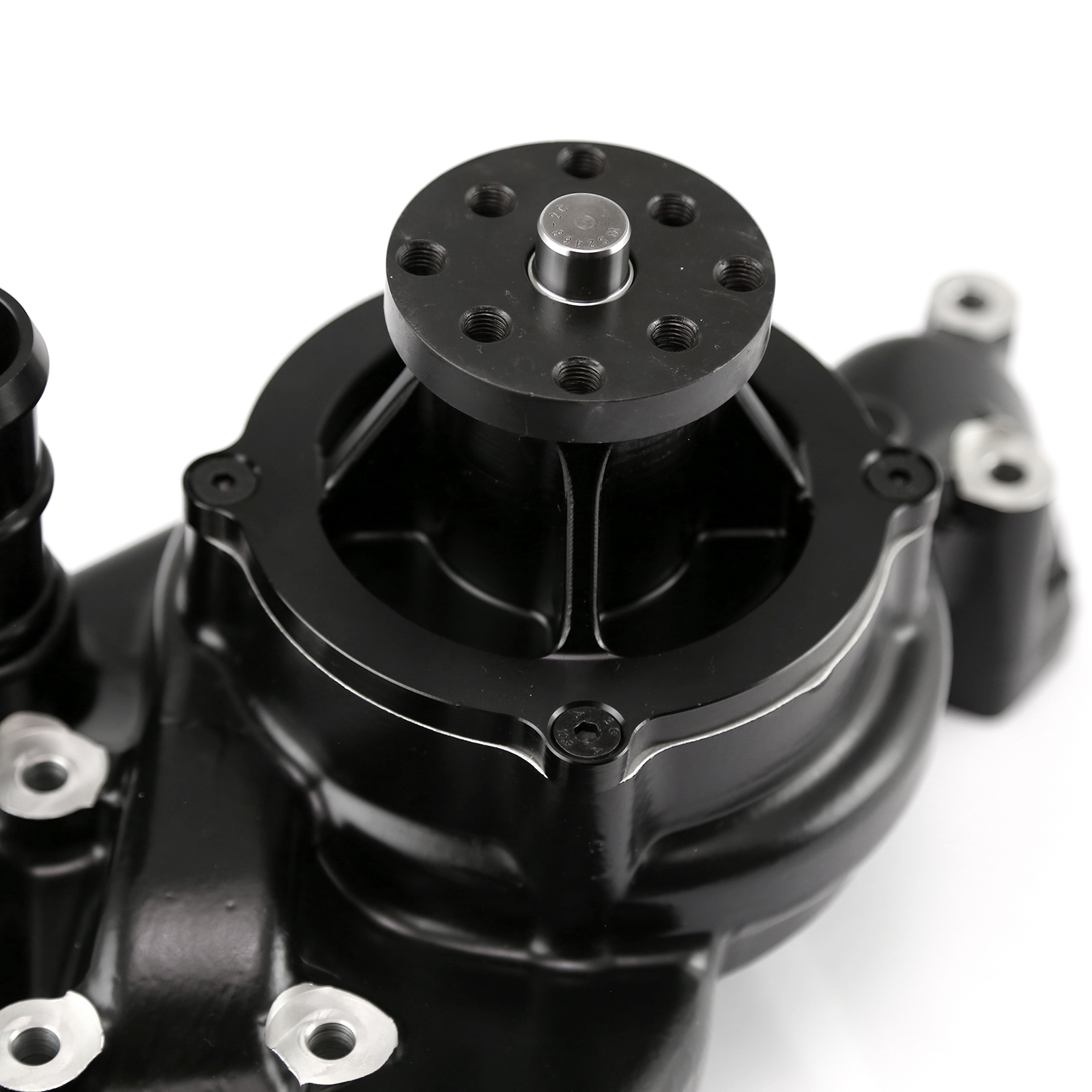 Speedmaster® PCE195.1112.02 Chevy GM LS High Volume Two-piece Billet Aluminum Water Pump [Black]