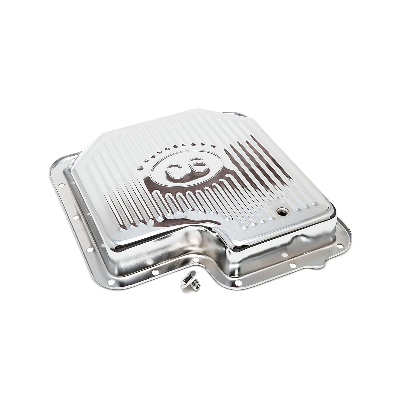 Speedmaster® PCE221.1016 Ford C6 Transmission Oil Pan Chrome - Finned