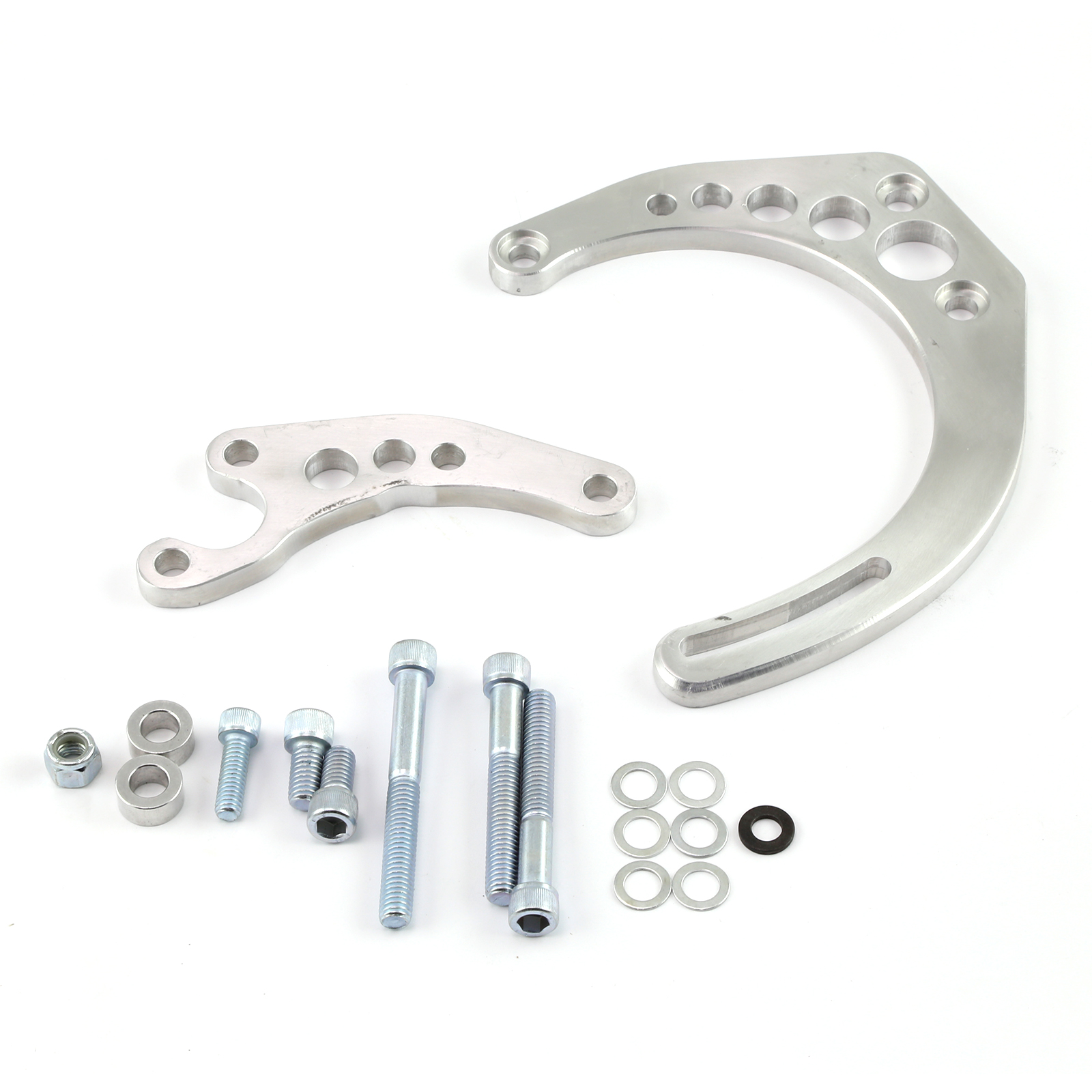 Chevy SBC Camel Hump Fuelie Long Pump Billet Alternator Bracket