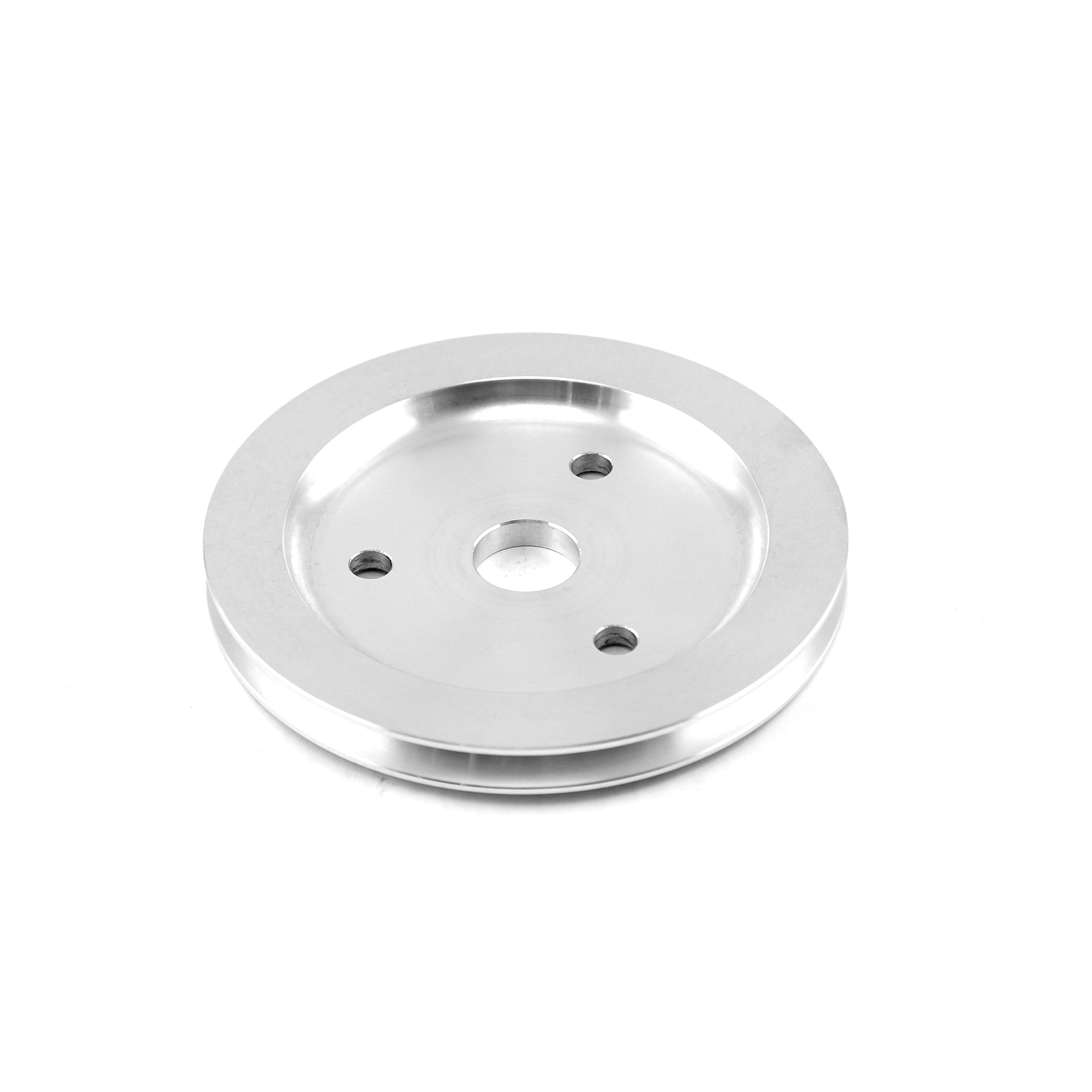 Chevy SBC 350 Billet Aluminum Short Water Pump Swp 1 Groove Crank Pulley