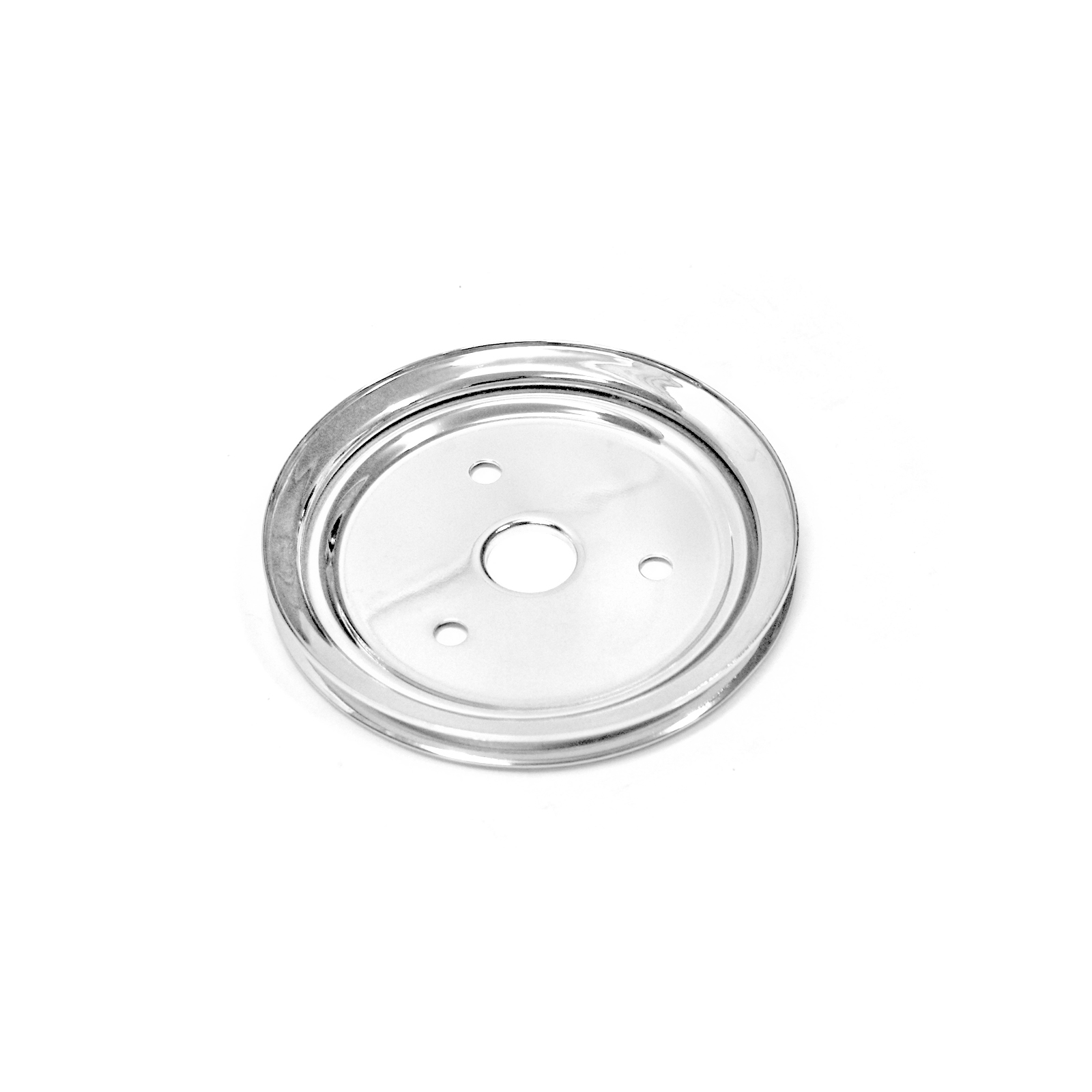 Speedmaster® PCE239.1012 Chevy SBC 350 Steel Short Water Pump Swp 1 Groove Crank Pulley Chrome