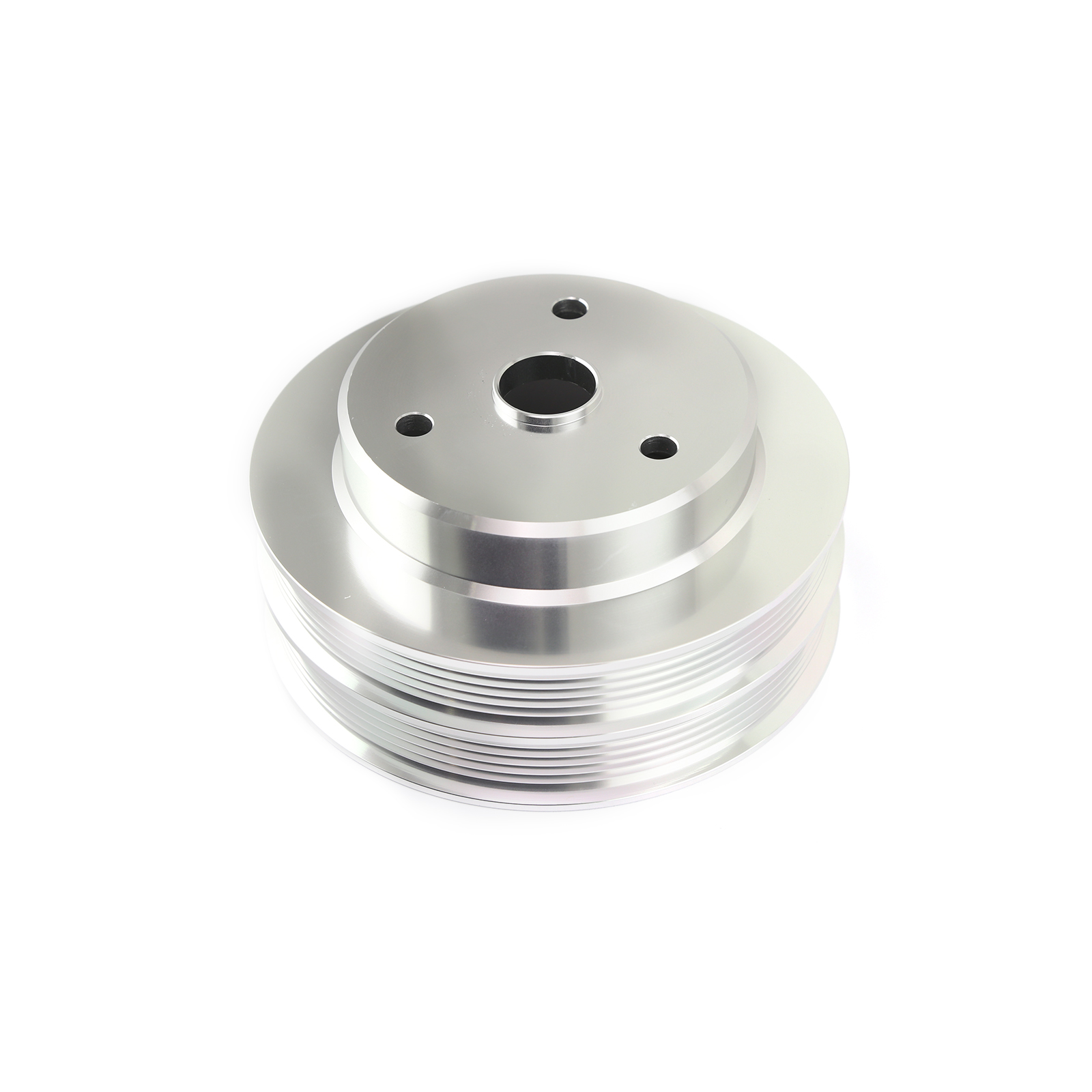 Speedmaster® PCE239.1024 Chevy SBC Billet Aluminum Long Water Pump Lwp Dual Serpentine Pulley