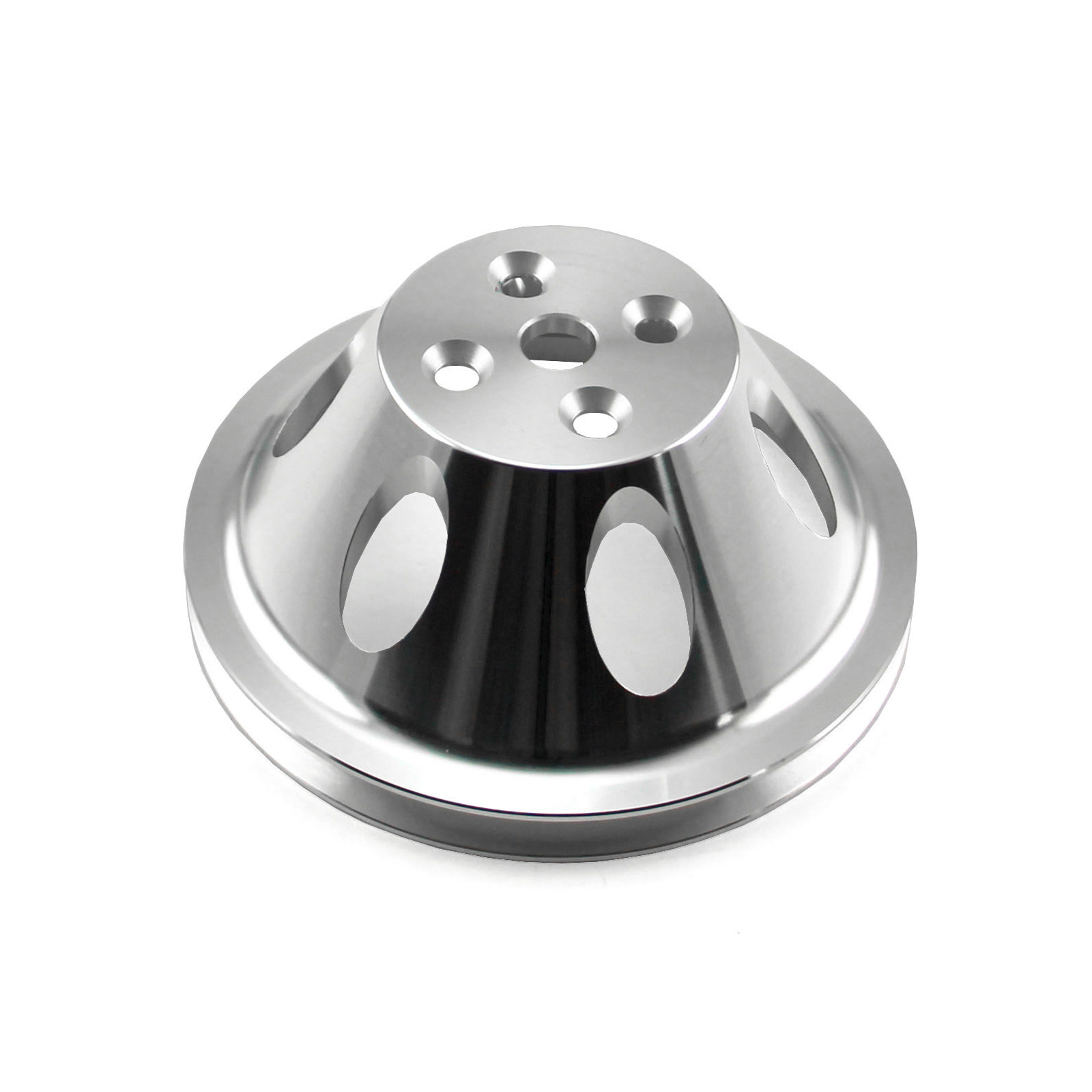Speedmaster® PCE246.1001 Chevy BBC 454 Billet Aluminum Short Water Pump Swp 1 Groove Water Pump Pulley