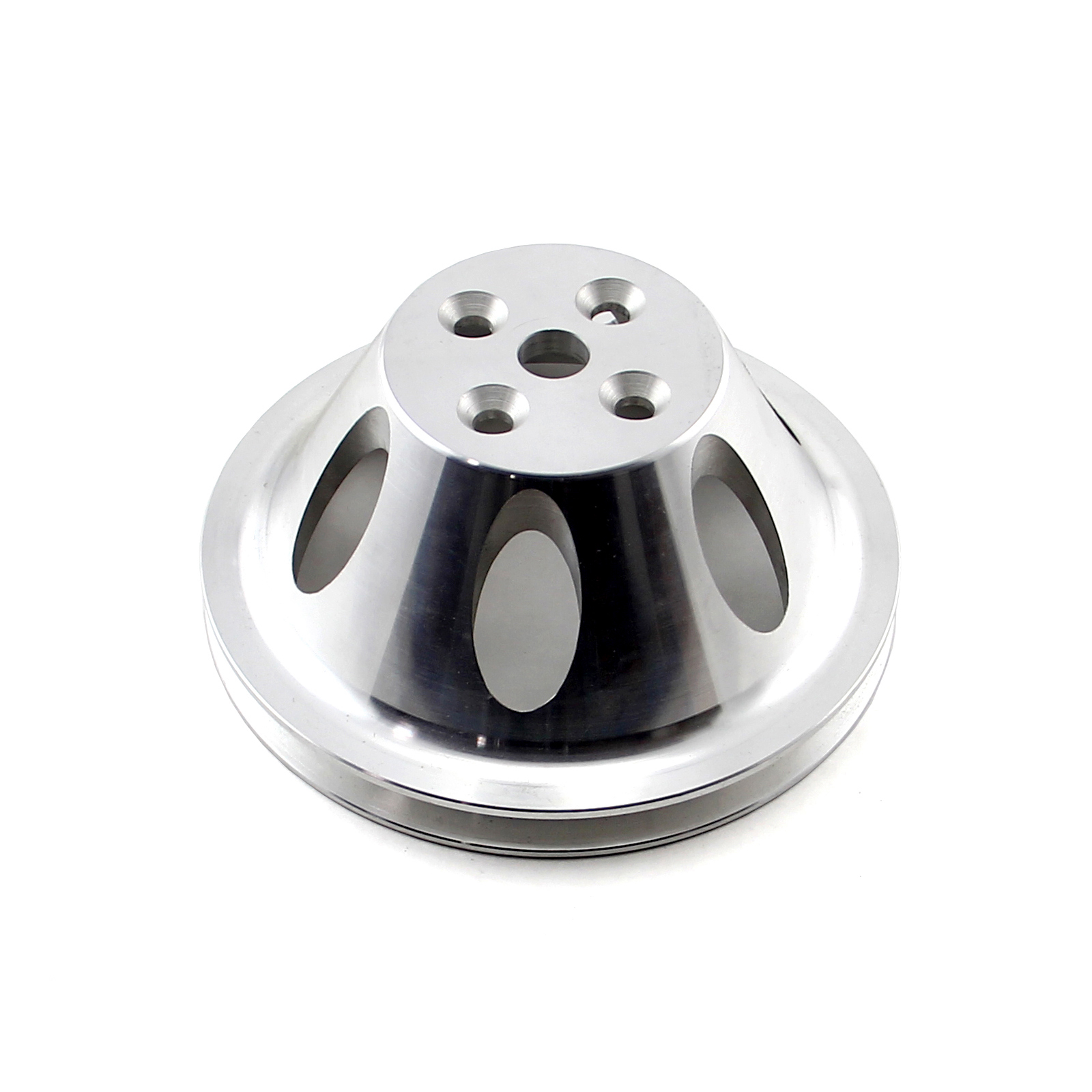 Chevy SBC 350 Billet Aluminum Short Water Pump Swp 1 Groove Water Pump Pulley