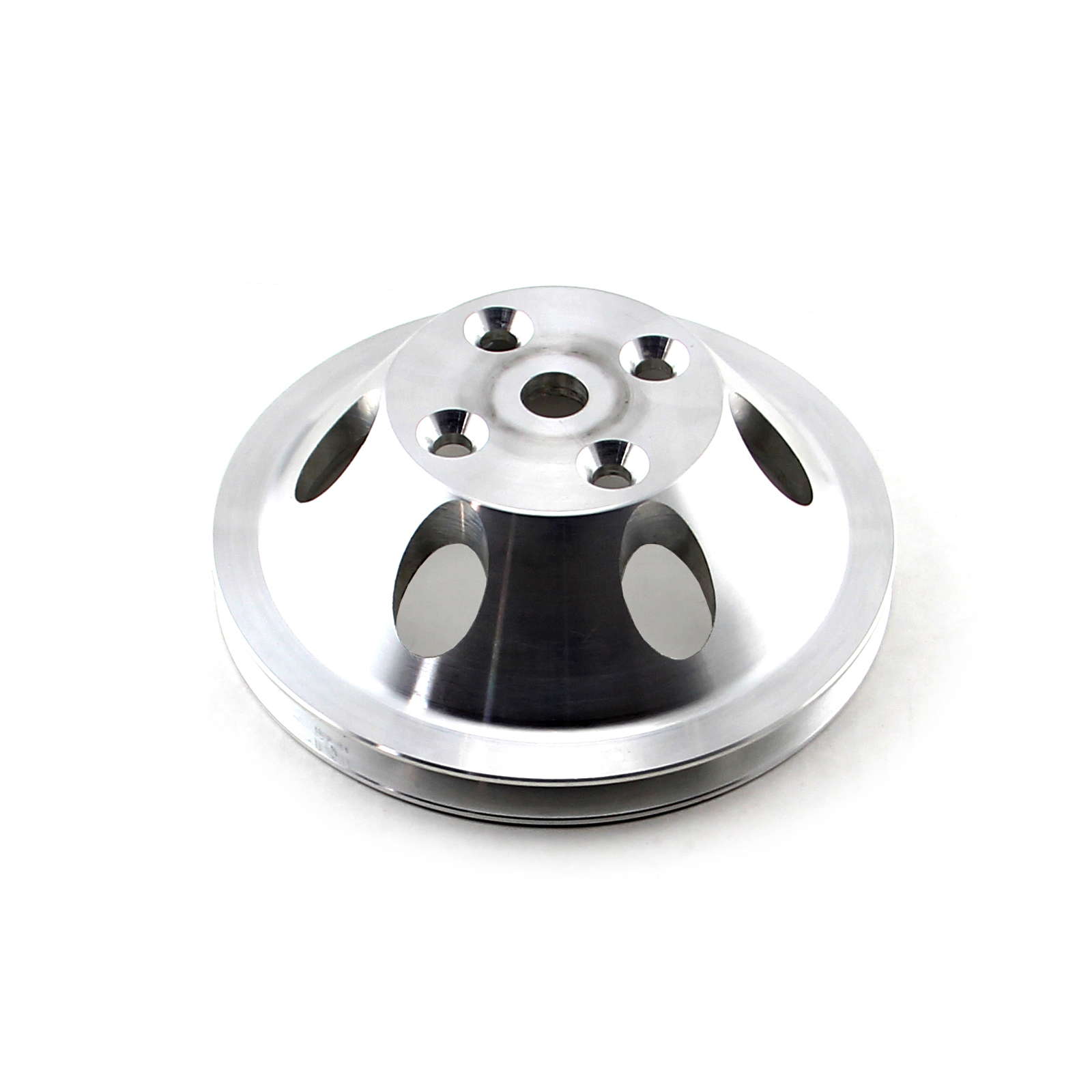 Speedmaster® PCE246.1005 Chevy SBC 350 Billet Aluminum Long Water Pump Lwp 1 Groove Water Pump Pulley